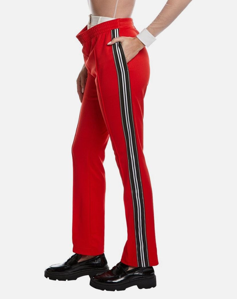 Burberry Stripe Detail Double-Waist Jersey Trackpants pants