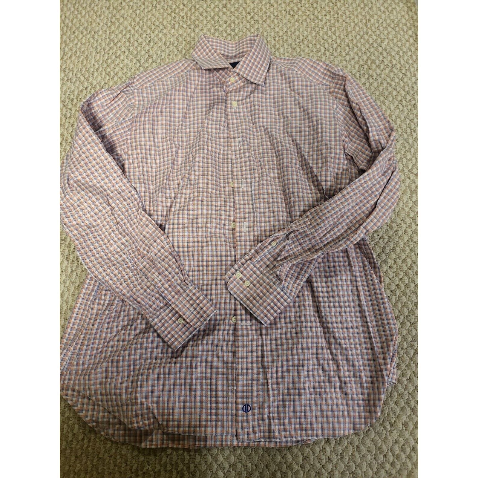 David Donahue David Donahue Mens Dress Shirt Size 16.5 34/35 Size US L / EU 52-54 / 3 - 1 Thumbnail