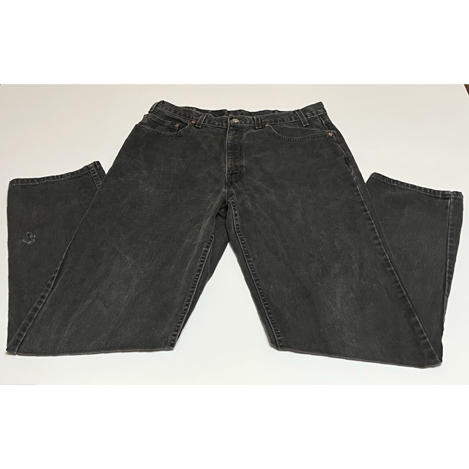 Levi's VTG Levi's 550 Jeans Mens 34x34 Regular Relaxed Denim Black 5-Pocket USA 90s Grunge Size US 34 / EU 50 - 2 Thumbnail