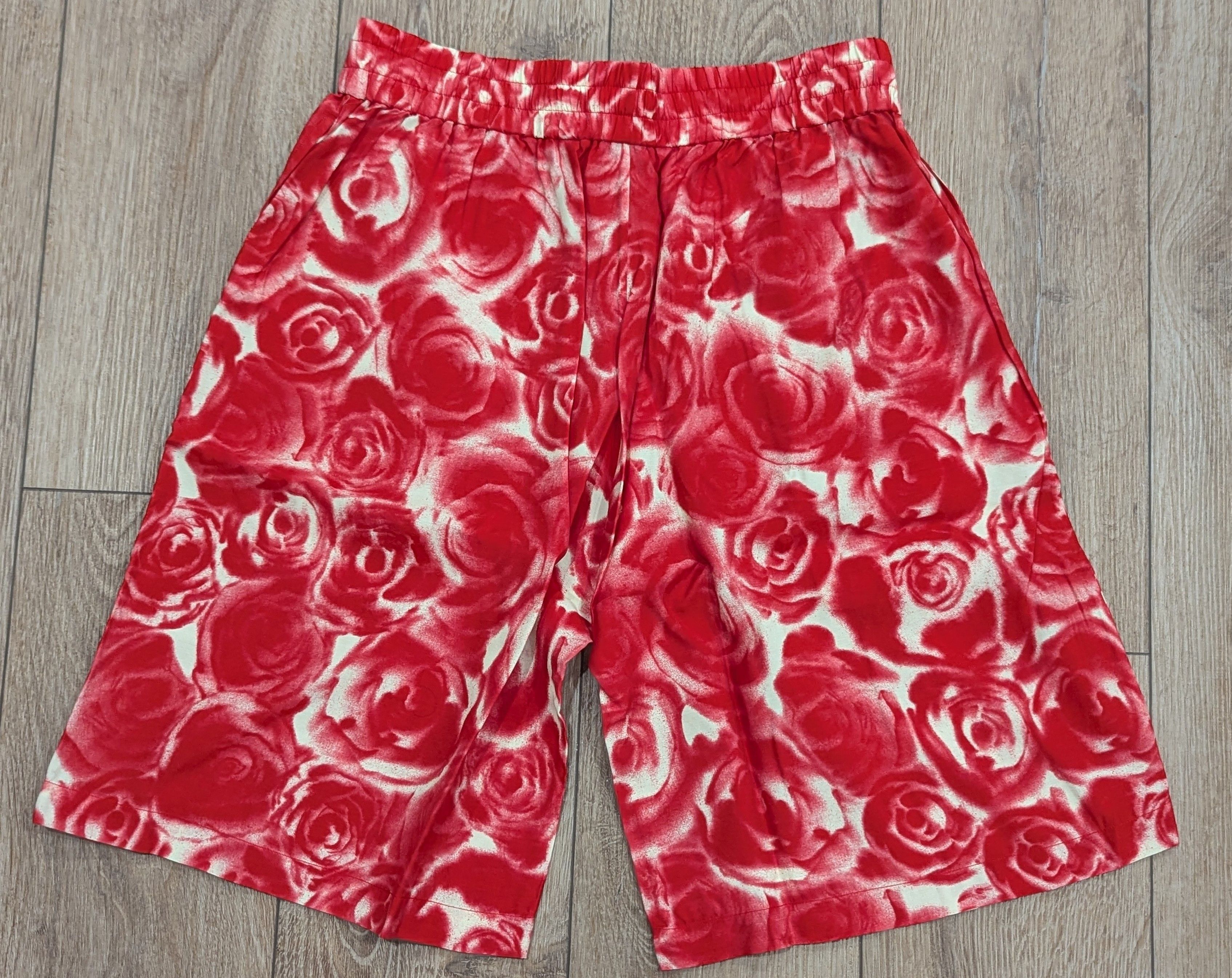 Burberry Burberry Rose Floral Viscose Shorts Red Small Size US 30 / EU 46 - 3 Thumbnail
