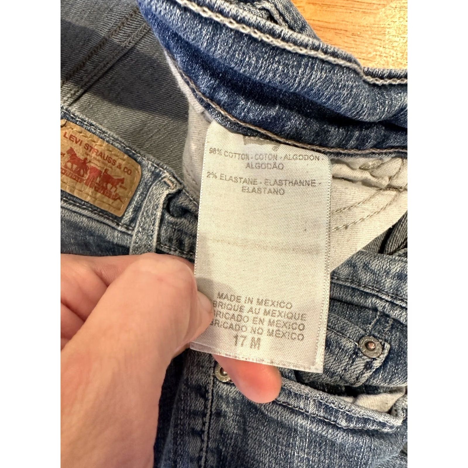 Levi's Levis Genuinely Crafted Jeans Size 17M Blue Womens Size 38" / US 16 / IT 52 - 4 Thumbnail