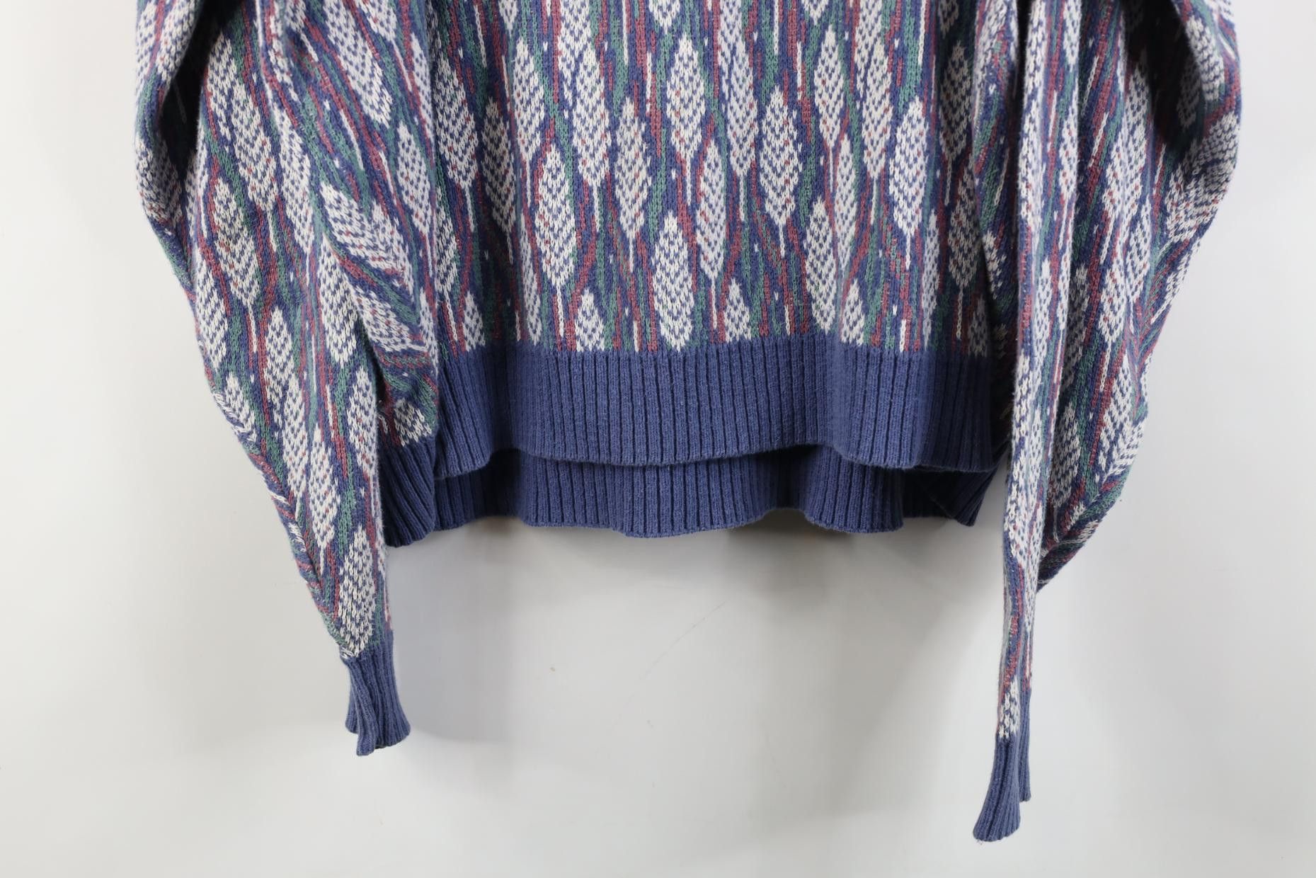 Vintage Vintage 90s Streetwear Boxy Fit Knit Crewneck Sweater USA Size XL / US 12-14 / IT 48-50 - 8 Thumbnail