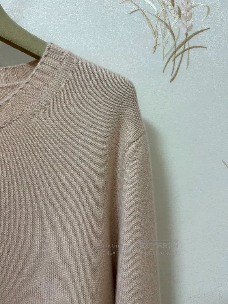 Loro Piana LORO PIANA Baby pink baby Cashmere cashmere knitted top Size M / US 6-8 / IT 42-44 - 5 Thumbnail