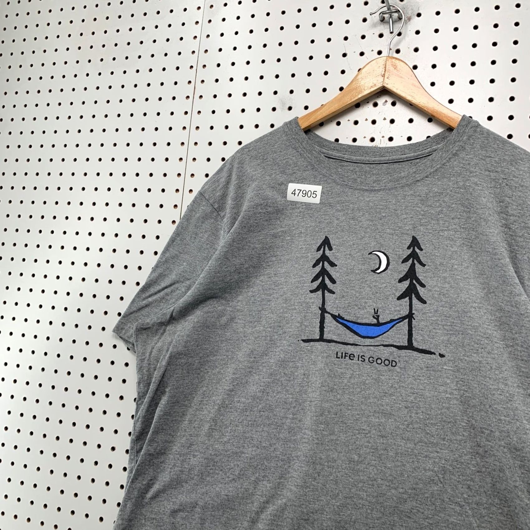 Life is Good Life is Good Crusher Tee Shirt Mens 3XL Gray Hammock Outdoor Short Sleeve Size US XXL / EU 58 / 5 - 6 Thumbnail