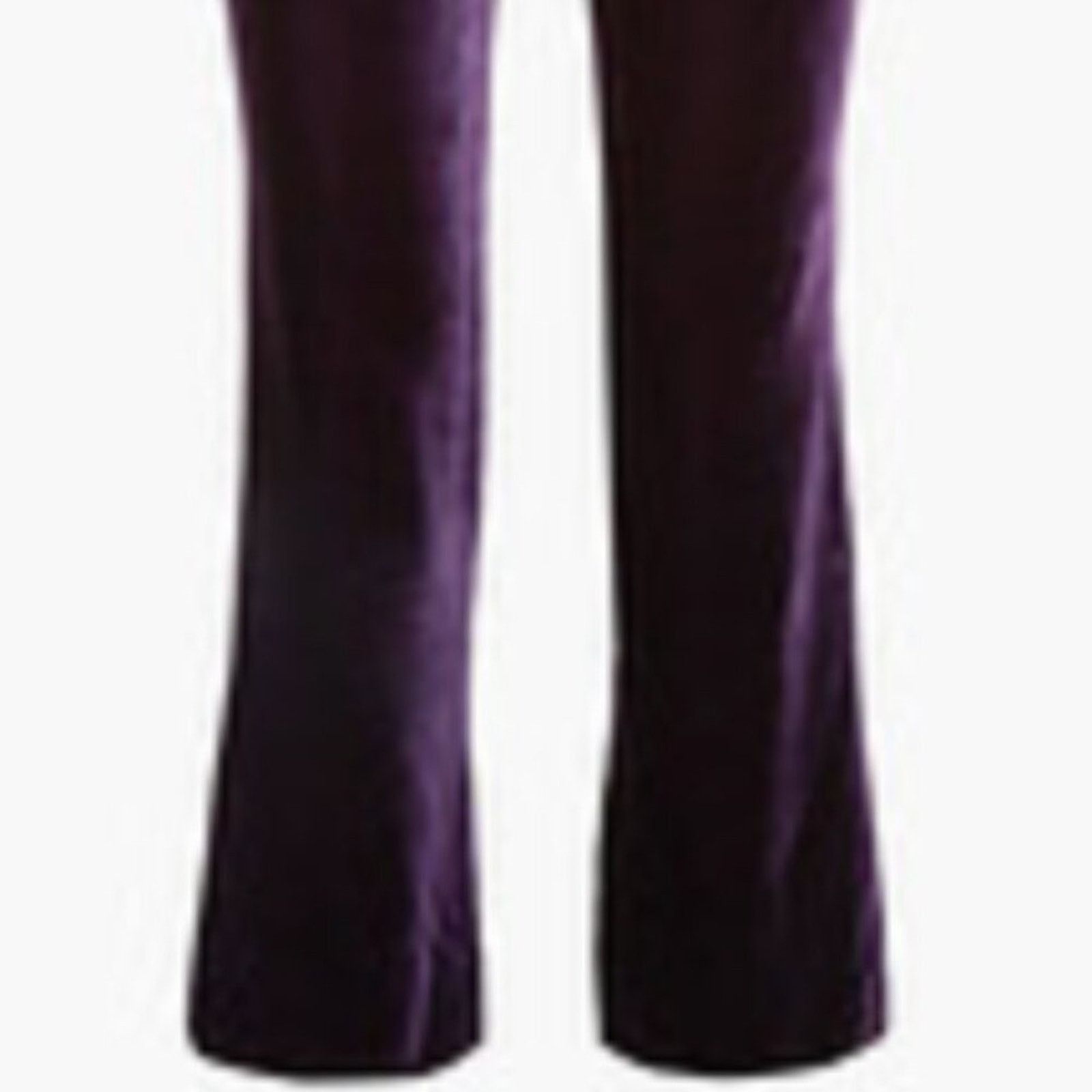 Raquel Diniz Raquel Diniz silk velvet flared pants Purple size 12 Size 34" / US 12 / IT 48 - 11 Thumbnail