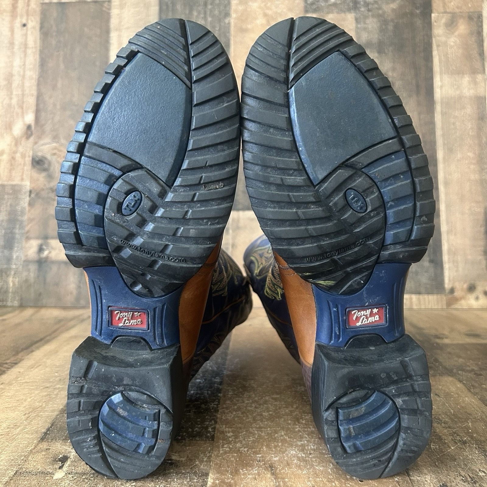 Tony Lama Tony Lama XT5001 Round Toe TLX Cowboy Boots Mens 9.5 EE Size US 9.5 / EU 42-43 - 4 Thumbnail
