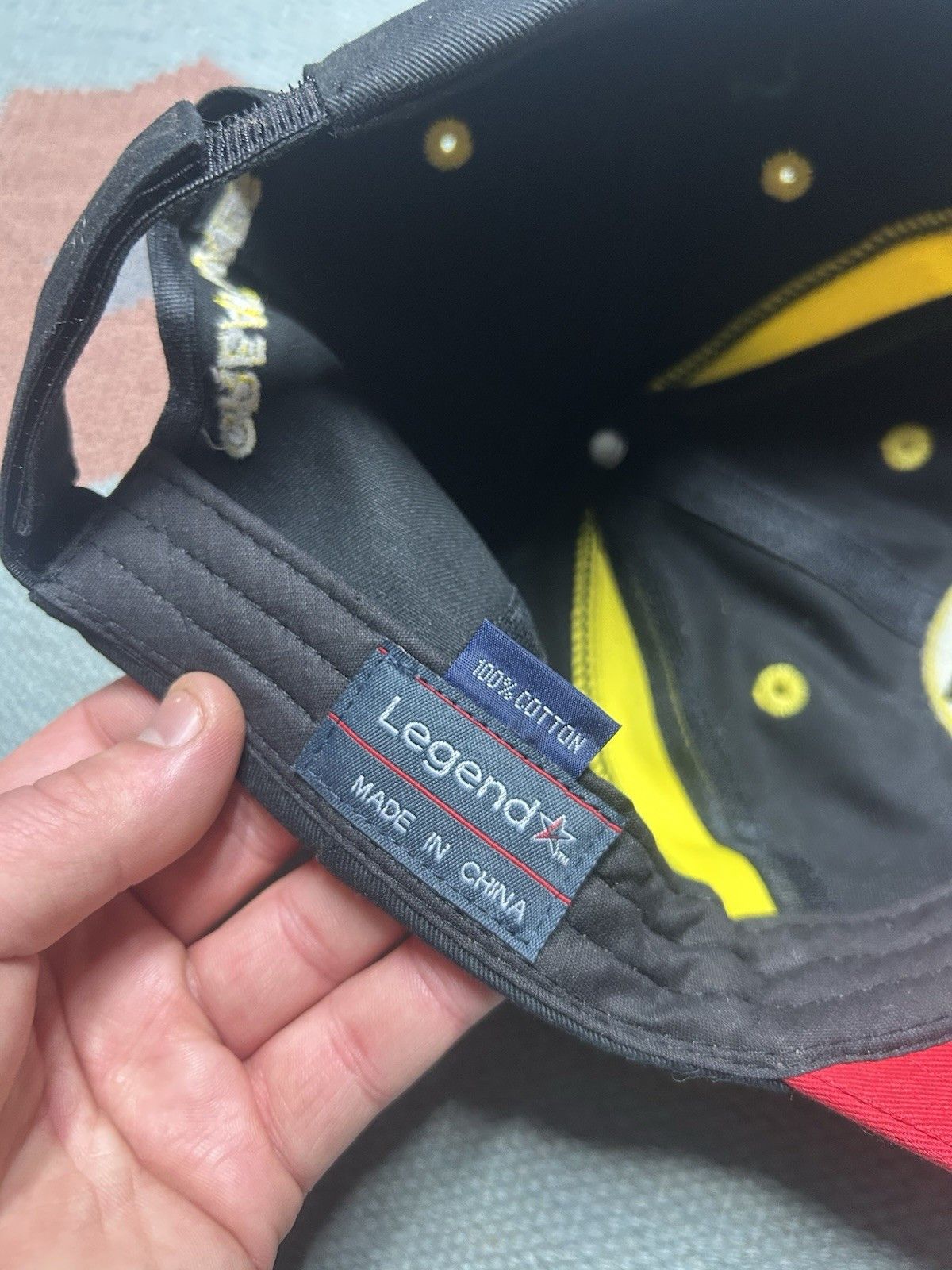 Vintage Great Lakes hybrids strapback hat farm feed black red yellow Size ONE SIZE - 8 Thumbnail