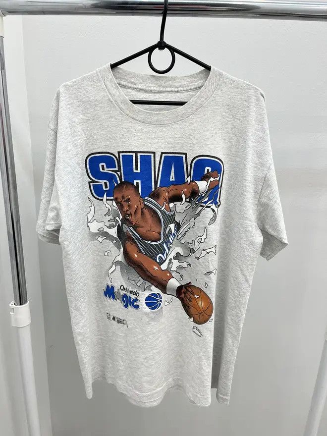 NBA Vintage 90s Shaq O’Neal Orlando Magic Break Through T-shirt Size US XL / EU 56 / 4 - 1 Thumbnail