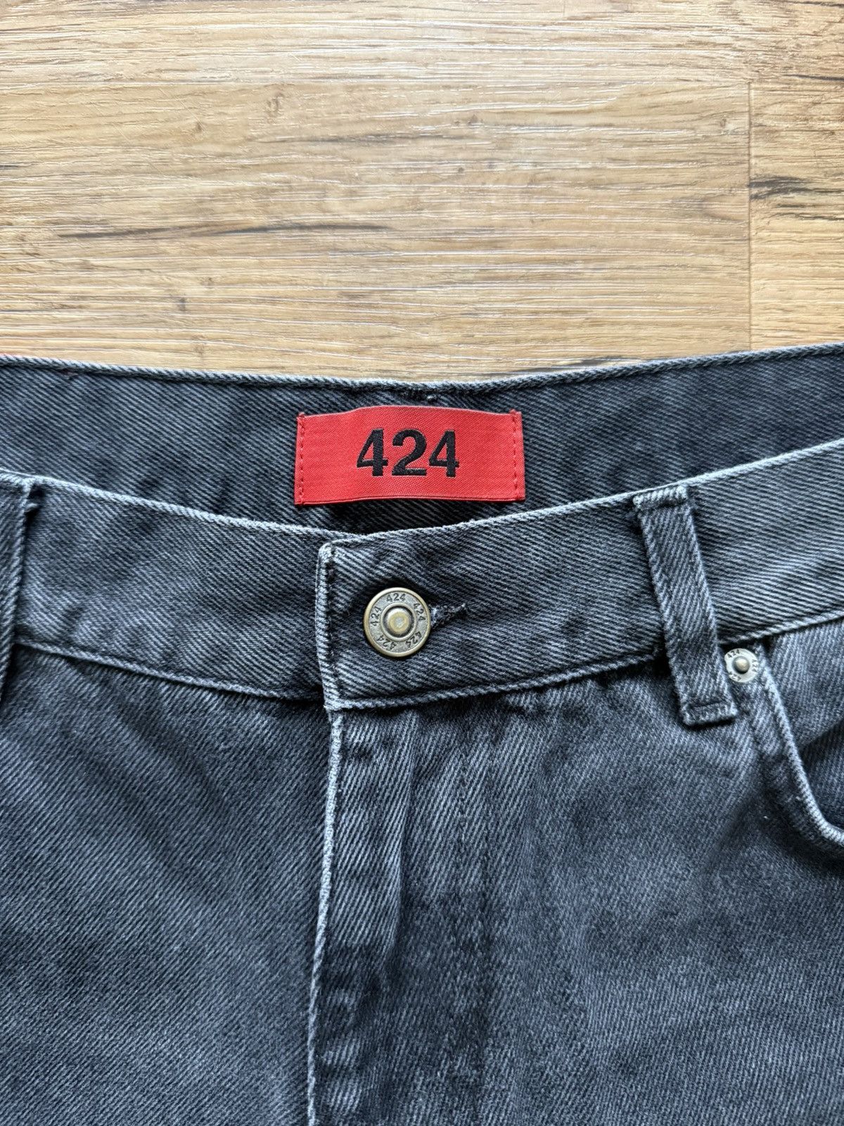 424 424 Straight Jeans – Washed Black Size US 34 / EU 50 - 4 Thumbnail