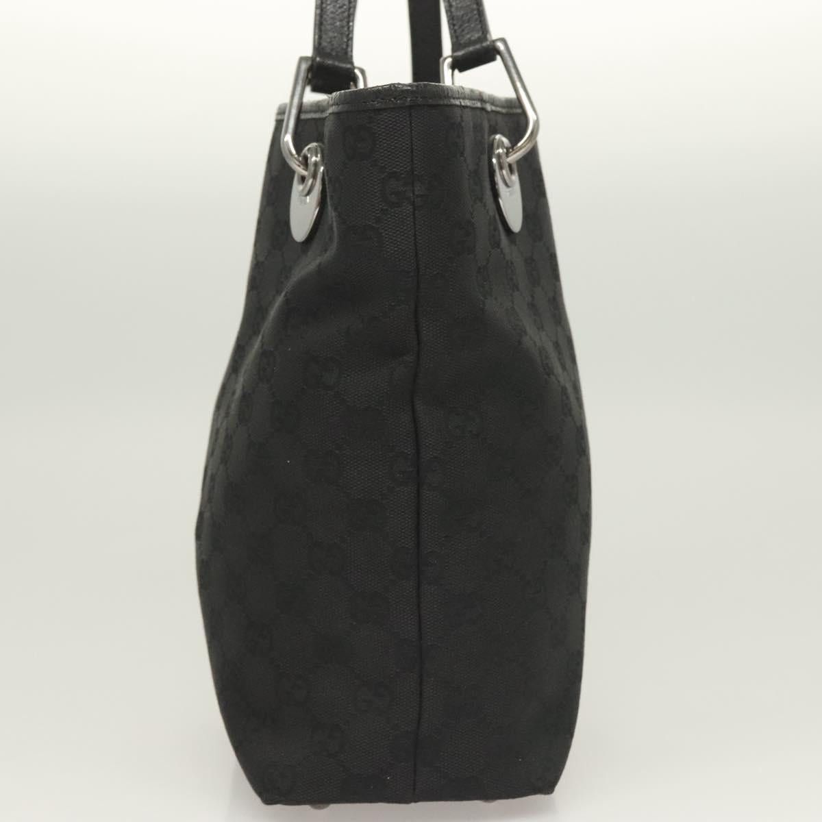 Gucci GUCCI GG Canvas Tote Bag Black Size ONE SIZE - 4 Thumbnail
