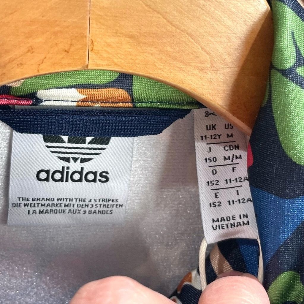 Adidas NEW Adidas x Liberty Firebird Floral Zip Top Size YM(11-12y) Size XXS / US 00 / IT 34 - 6 Thumbnail