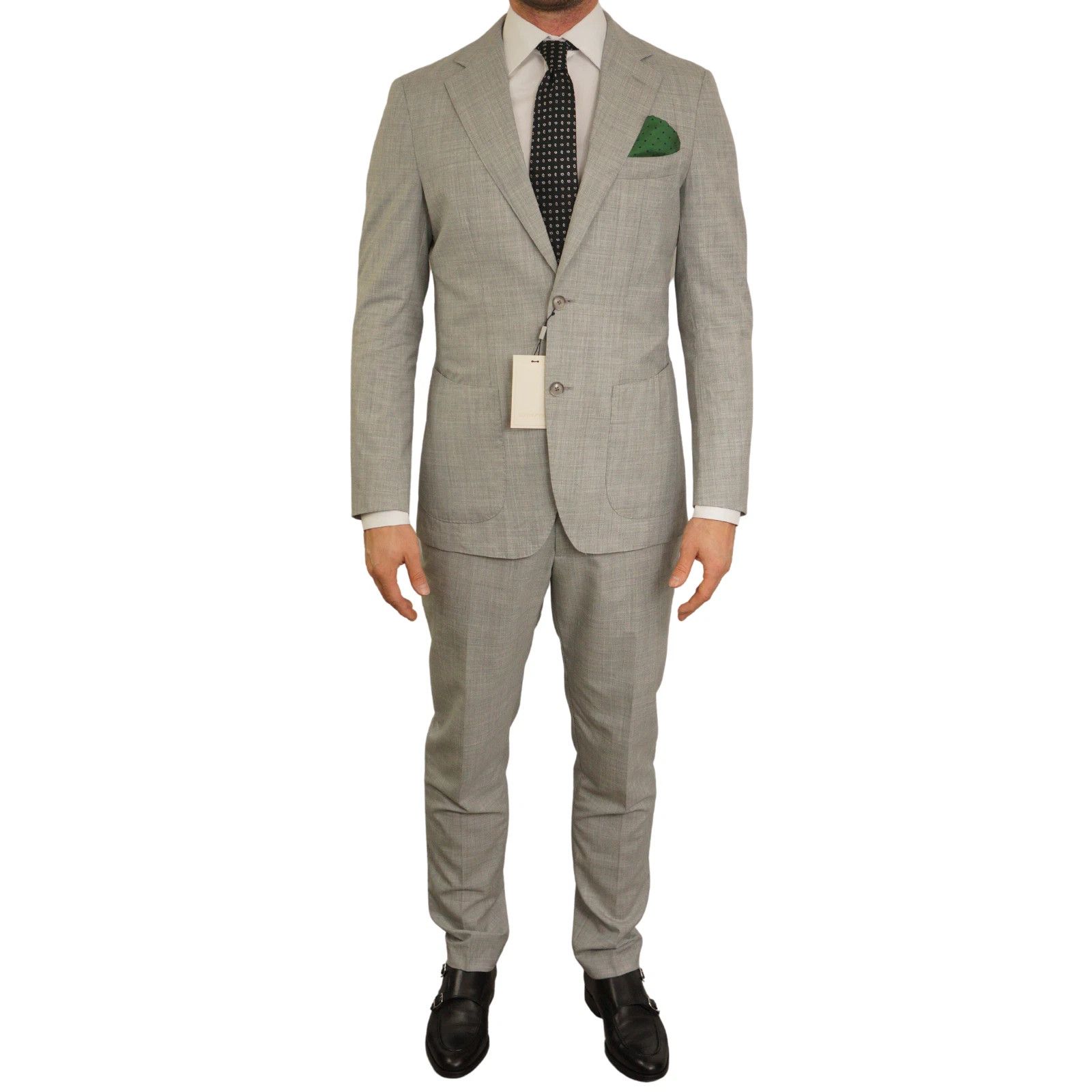 Suitsupply Men Suitsupply Suit Havana Patch HL Grey Pure Wool US38 Size 38R - 1 Thumbnail