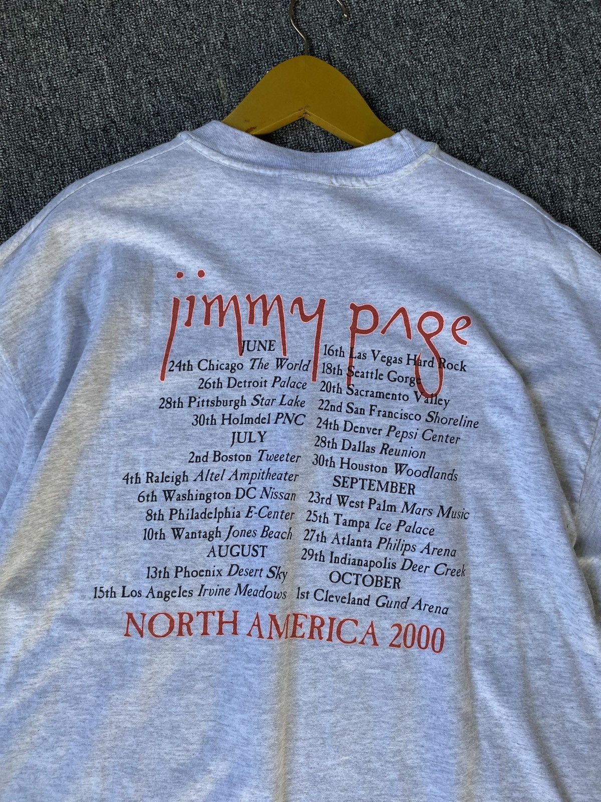 Band Tees × Vintage Jimmy Page North American Tour 2000 Size US XL / EU 56 / 4 - 4 Thumbnail