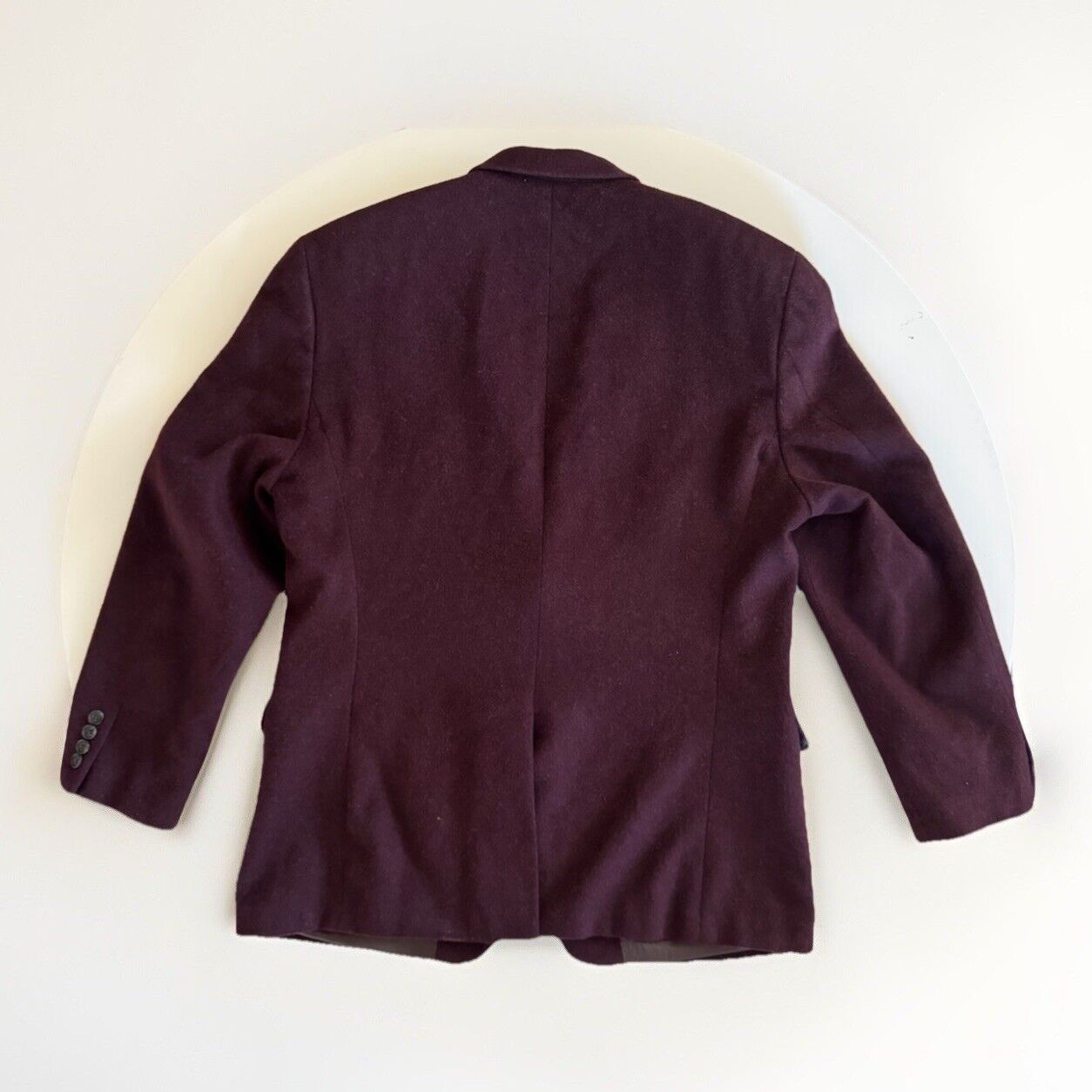 Other Burgundy Camel Hair Men’s Sports Coat 43R Blazer Jacket Size 44R - 2 Thumbnail