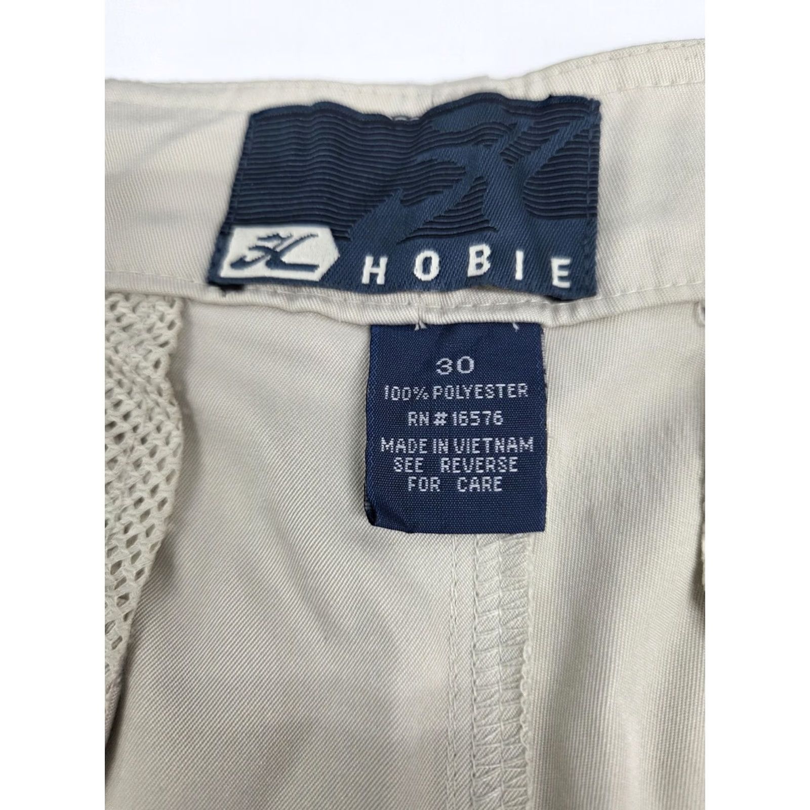 Vintage Hobie Performance Wear Mens Beige Cargo Shorts Zip Pockets Logo 30 Cargo 8in Inseam Regular Mens Beige, Hobie, Shorts, 30, Zip, Logo, Cargo, NWT Size US 30 / EU 46 - 4 Thumbnail
