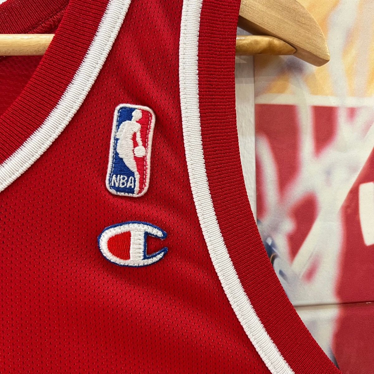 Champion × NBA × Vintage Vintage Philadelphia 76ers 95-96 Stackhouse Champion Jersey Size US XL / EU 56 / 4 - 6 Thumbnail