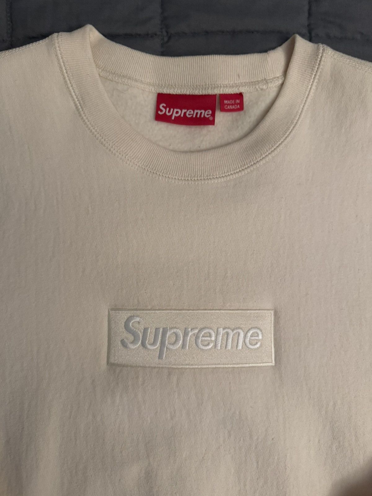 Supreme Supreme Box Logo Crewneck (FW18) Size US L / EU 52-54 / 3 - 2 Thumbnail