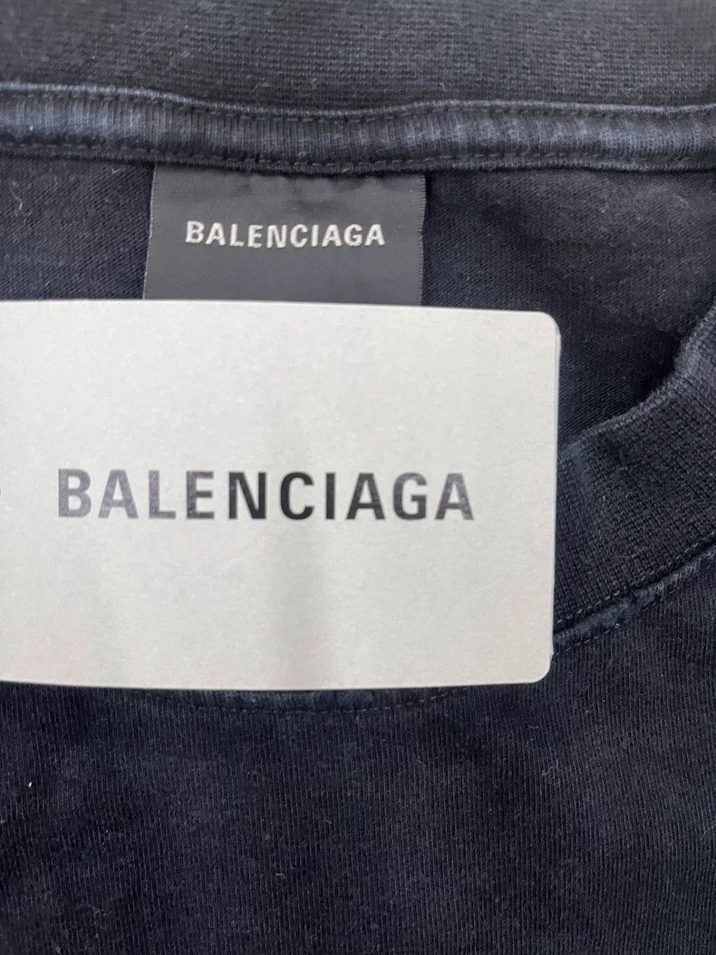Balenciaga Balenciaga 23 SS Graffiti Splash Ink Double B Print Washed Size US XL / EU 56 / 4 - 3 Thumbnail