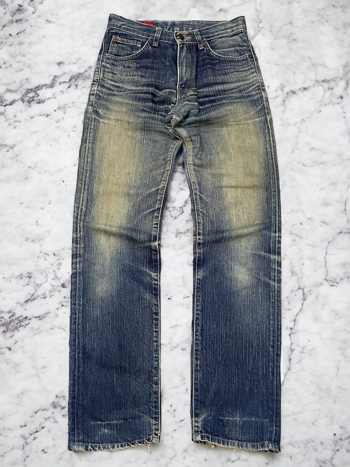 Edwin × Hysteric Glamour Edwin 503z Mud Wash Distressed Jeans Size US 27 - 1 Thumbnail