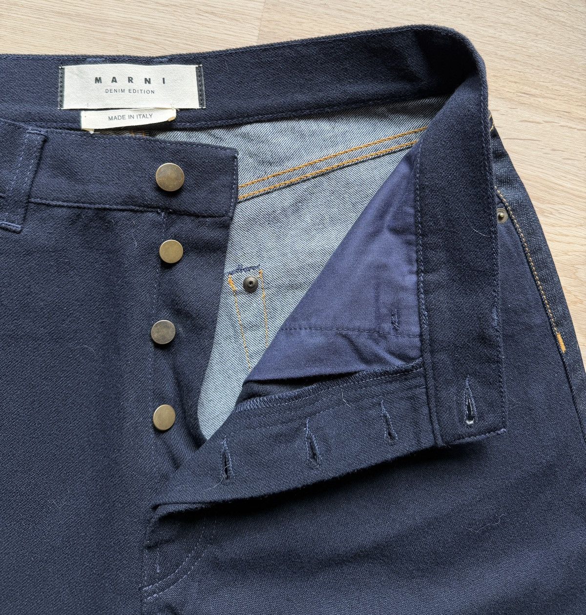 Marni Marni Denim Edition FW2013 Wool Cotton Jean Size 33 Italy Size US 33 - 4 Thumbnail