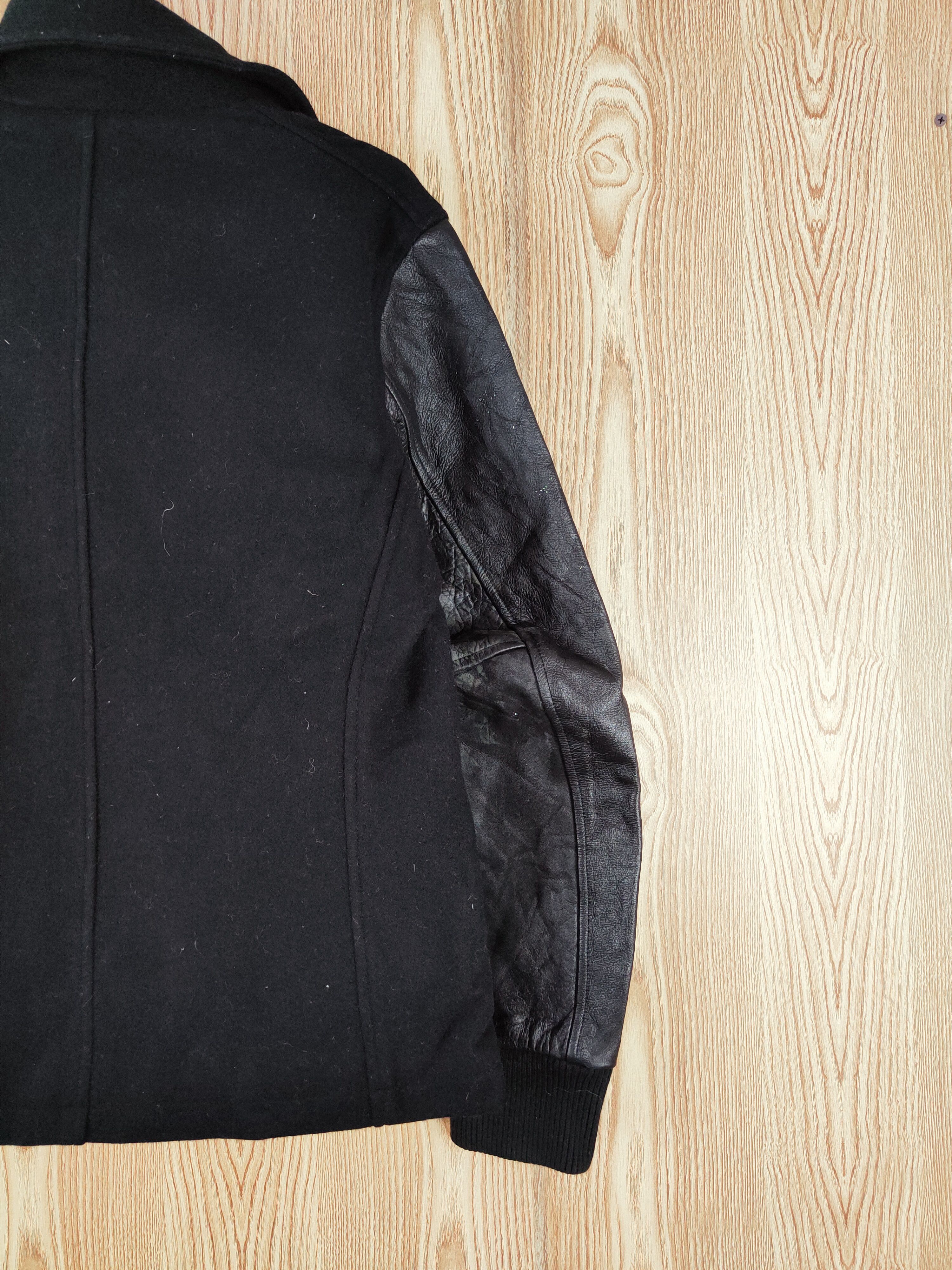 Nike DLL Nike Black Wool Leather varsity Jackets #W145 Size US M / EU 48-50 / 2 - 11 Thumbnail