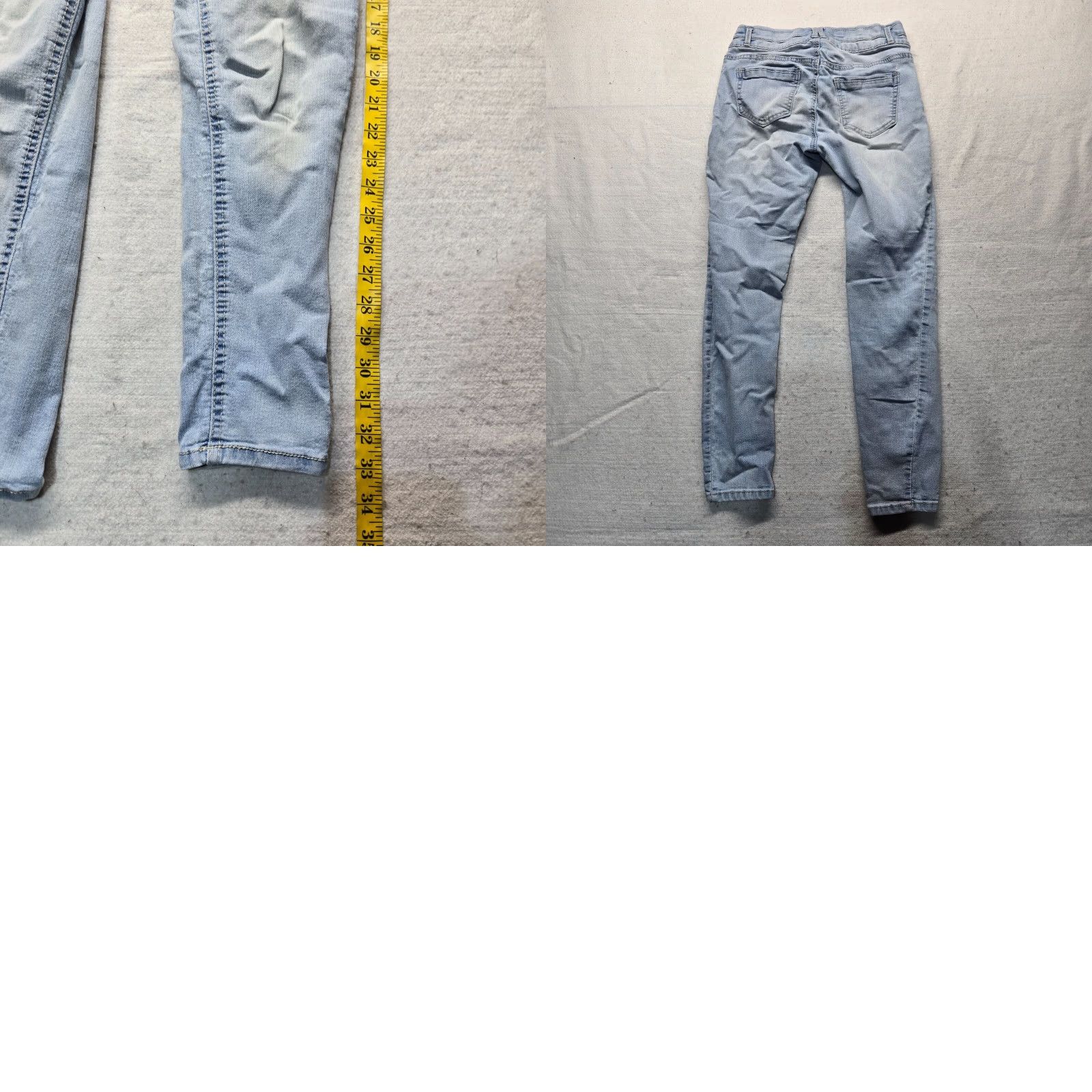 Denime Blue Spice Women's Skinny Denim Jeans Light Wash Size 5 Slim Fit 5-Pocket Pants Size 27" / US 4 / IT 40 - 8 Thumbnail