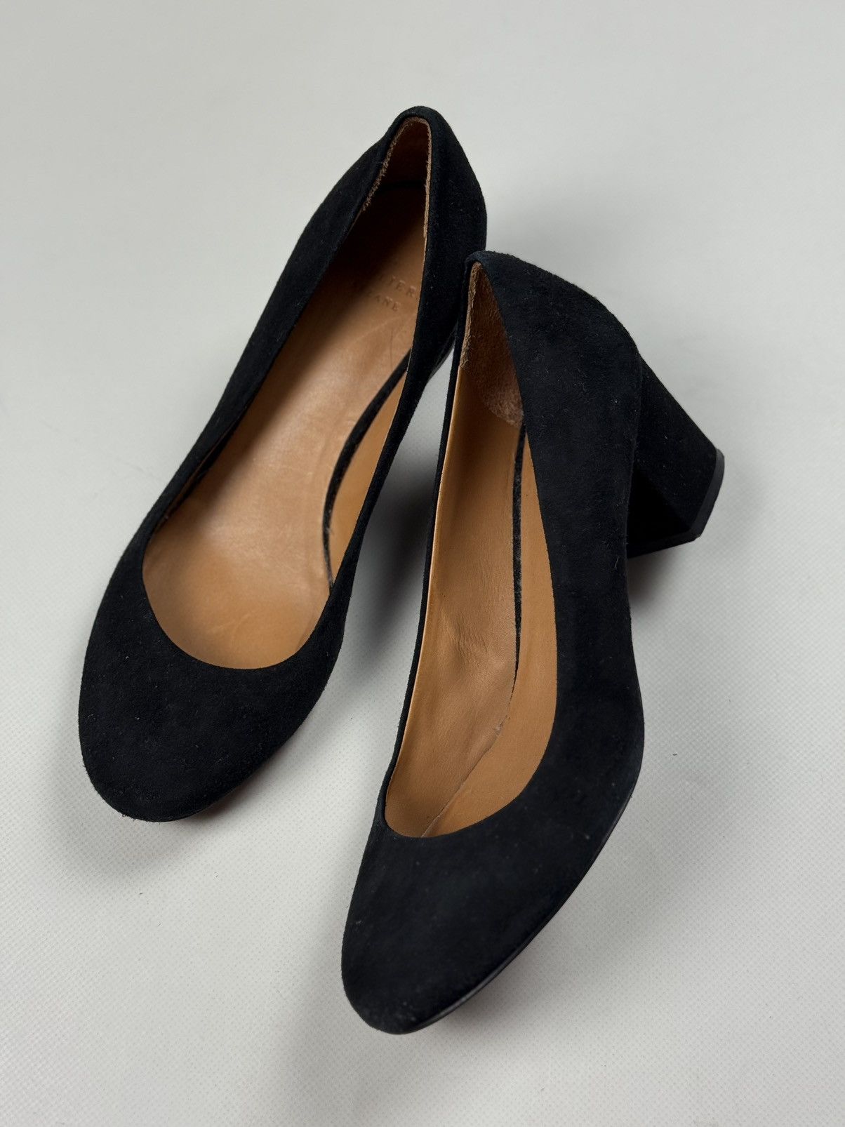 Sezane Les Souliers Sezane Ladies Suede Pump Block Heels Shoes Size US 7 / IT 37 - 16 Thumbnail
