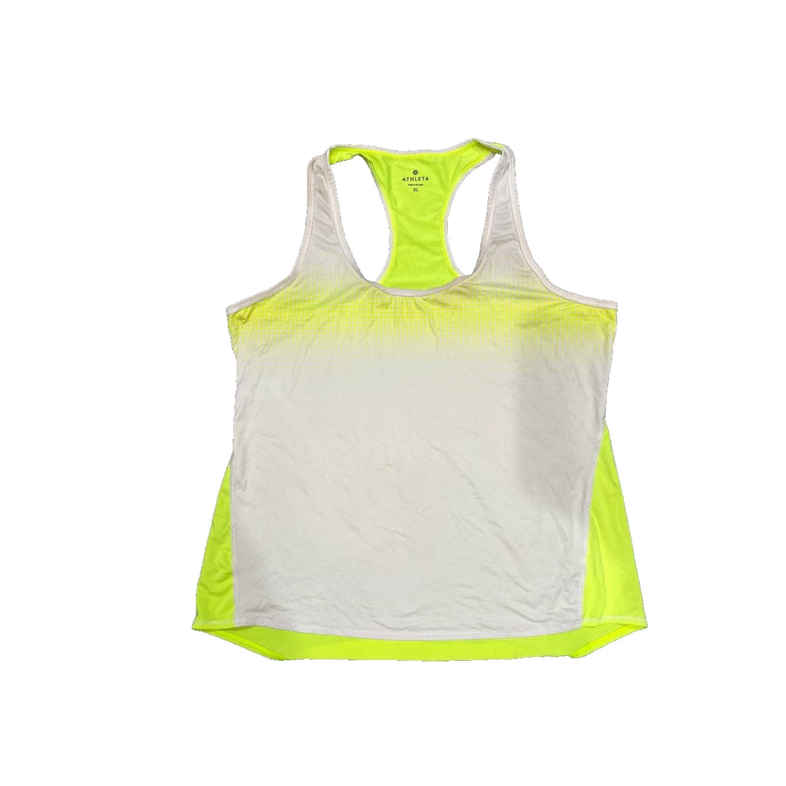 Athleta Athleta Tank Top Neon XL White Sleeveless Round Neck A003230 Size XL / US 12-14 / IT 48-50 - 2 Thumbnail