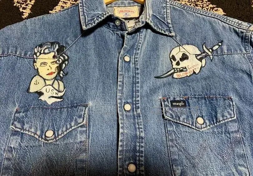 Wrangler Vintage 80's Wrangler Denim Shirt. Size US M / EU 48-50 / 2 - 4 Thumbnail