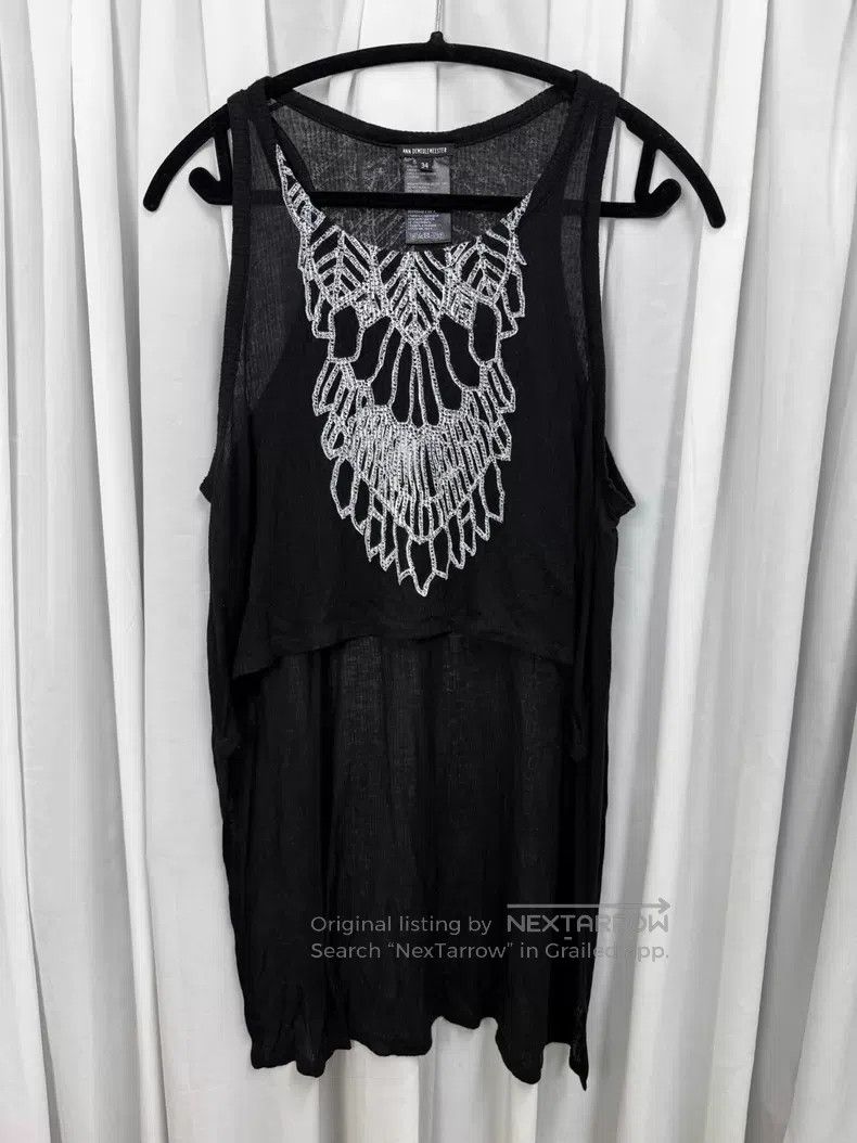 Ann Demeulemeester Ann Demeulemeester Front short back long sheer tank top| Size 4XL / US 24-26 - 1 Thumbnail