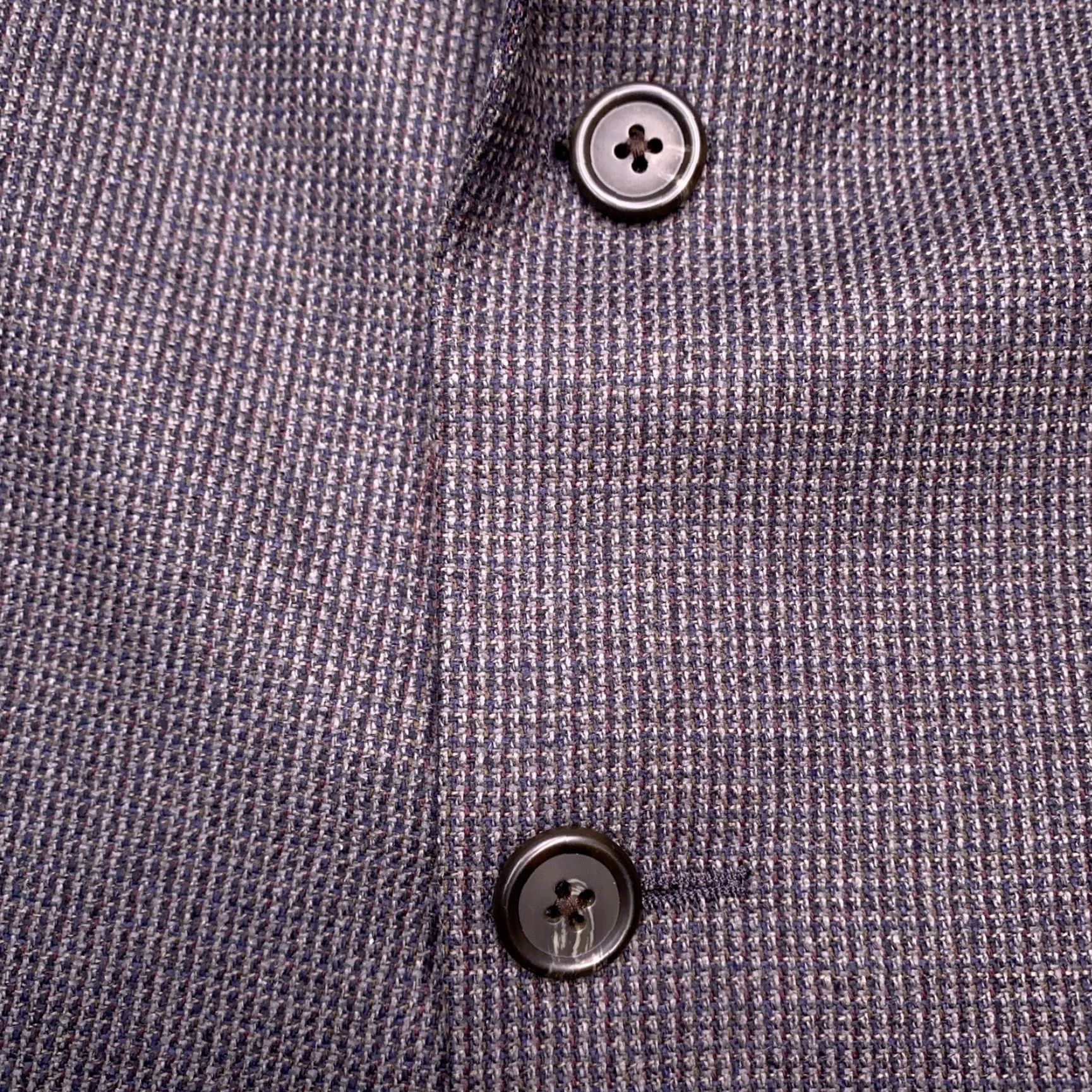 Ralph Lauren VINTAGE Ralph Lauren Sport Coat Blazer Wool Blue 46R Men Single-Breasted Notch Lapel 2-Button Plaid Dress Coat Jacket Size 46R - 7 Thumbnail