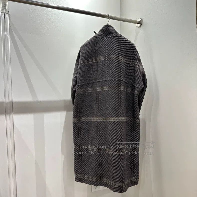 Hermes Hermes Cashmere Checkered Collar Overcoat Size XS / US 0-2 / IT 36-38 - 2 Thumbnail