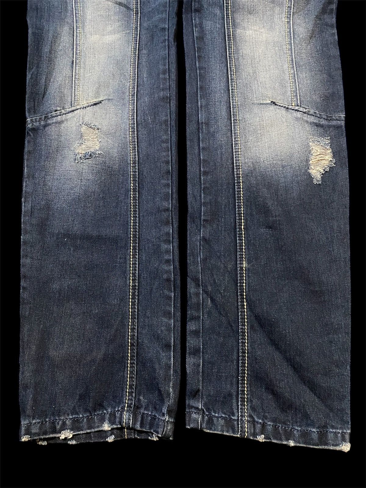Japanese Brand × Tornado Mart Japanese Jeneric Bondage Bikers Distressed Denim @43 Size US 34 / EU 50 - 2 Thumbnail