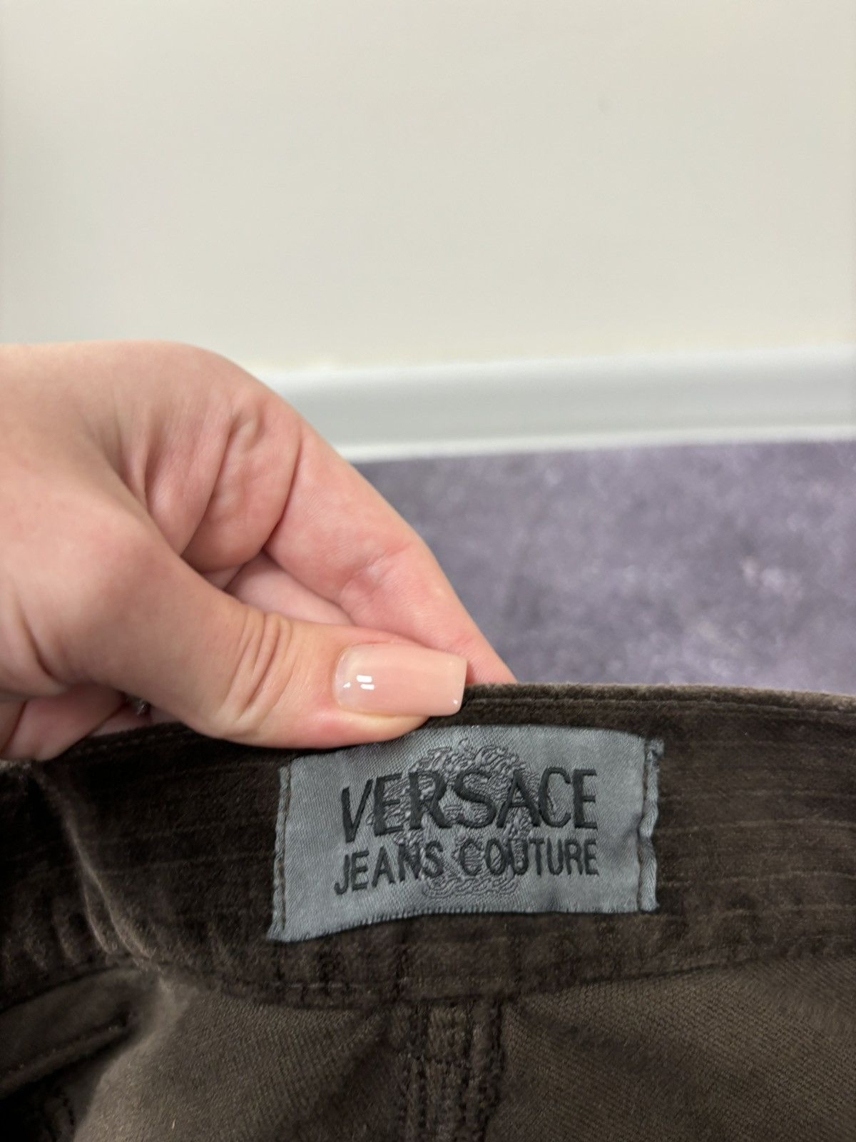 Versace Vintage Versace Jeans Couture Velvet Striped Luxury Pants Size US 32 / EU 48 - 15 Thumbnail