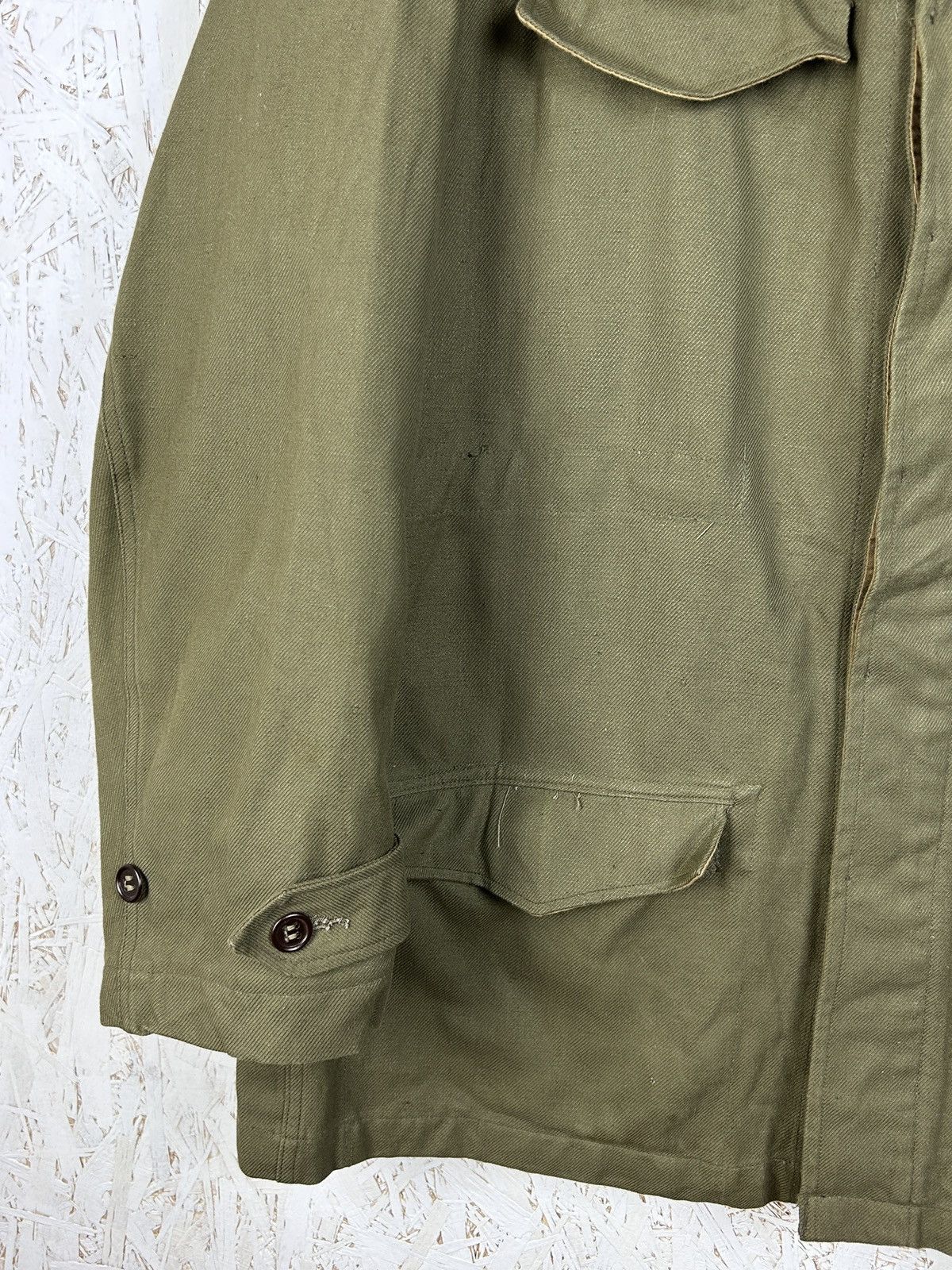 50s Vintage French Army M47 Field Jacket Size 46