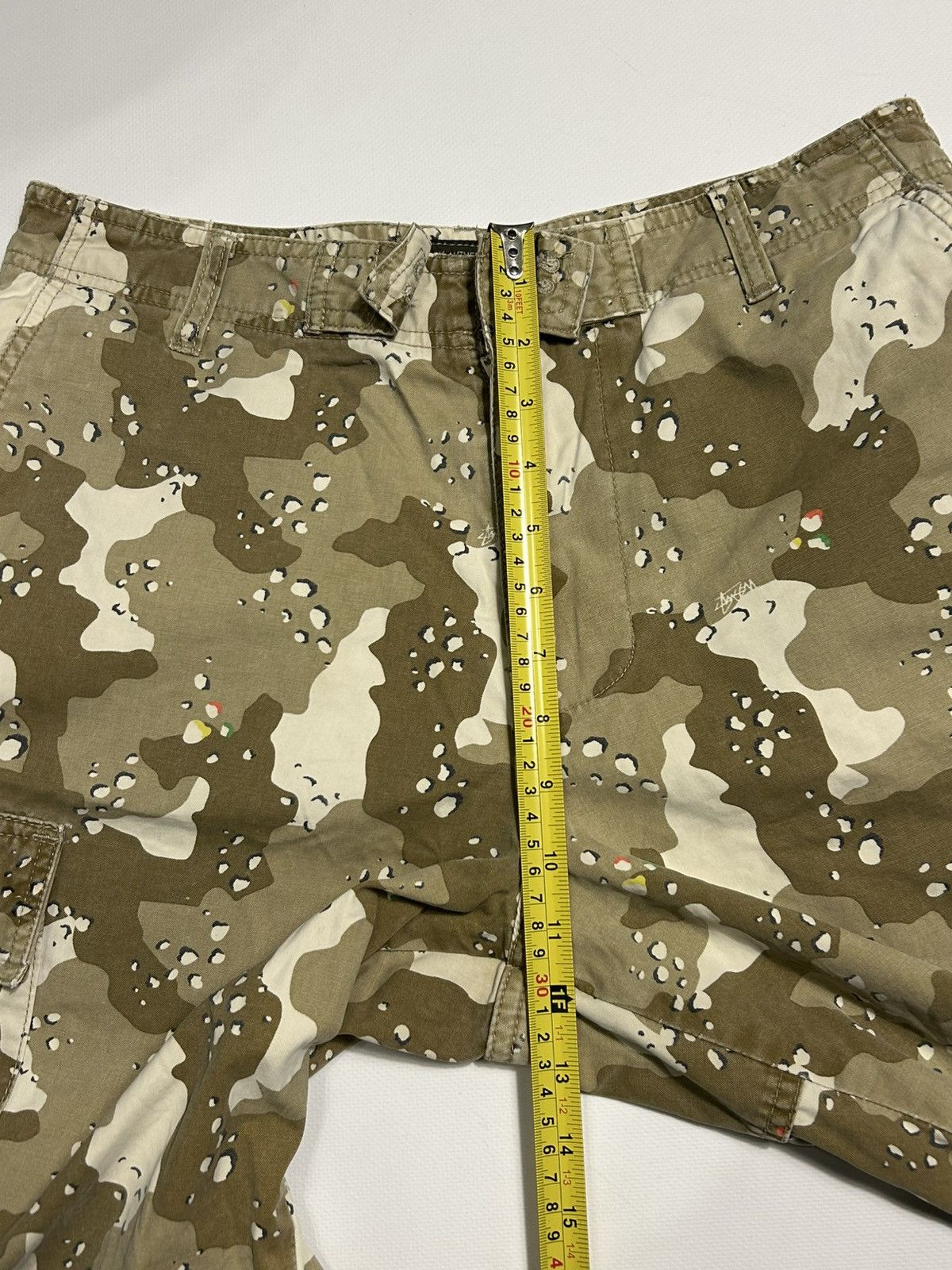 Stussy × Vintage Stussy Vintage Cargo Shorts Camo Mens Size 30 Size US 30 / EU 46 - 18 Thumbnail