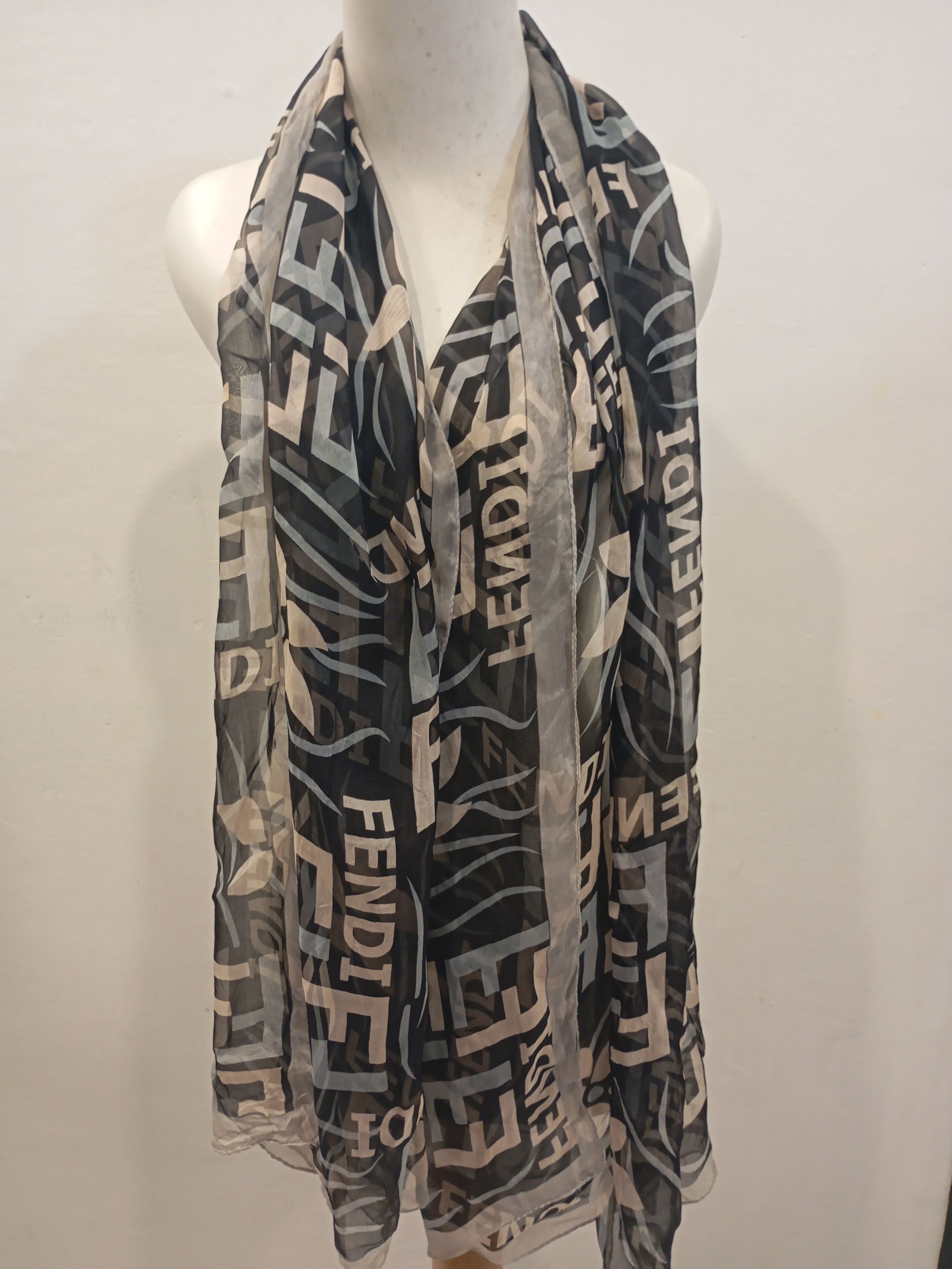 Fendi silk scarves scarf shawl
