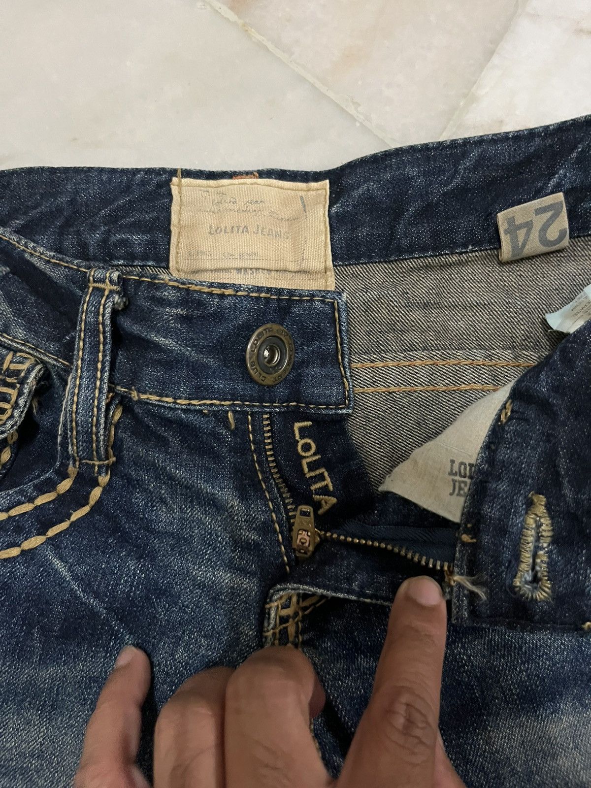 Japanese Brand Yoshitomo Nara Lolita jeans denim Size 29" - 9 Thumbnail