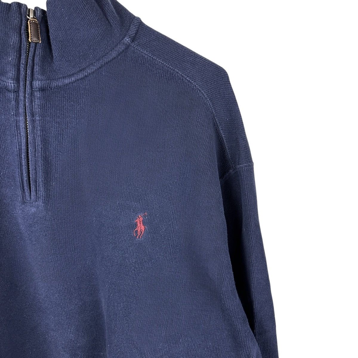 Polo Ralph Lauren Mens Y2K Polo Ralph Lauren Blue Quarter Zip Sweater Size US XXL / EU 58 / 5 - 2 Thumbnail