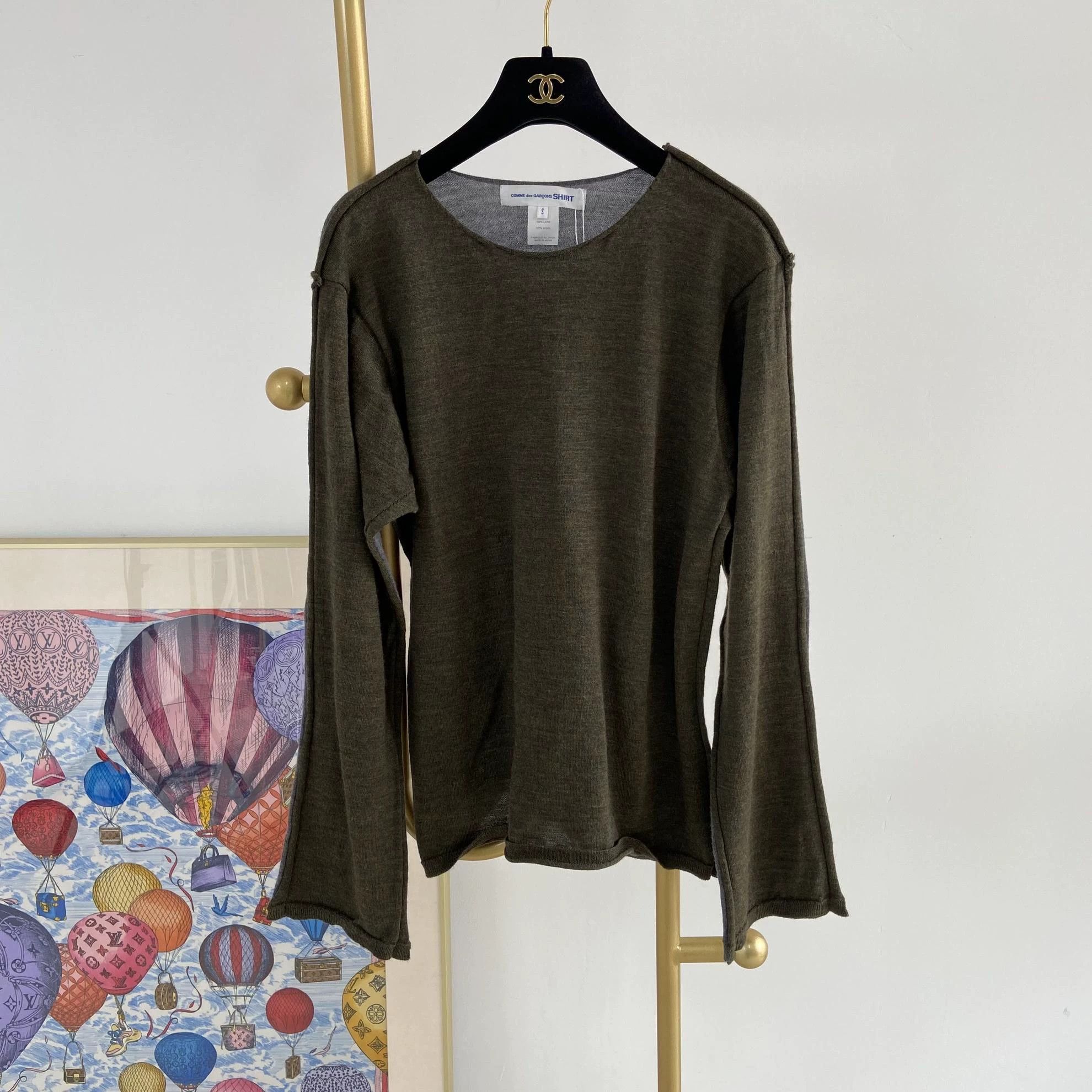 Comme des Garcons SHIRT CDG SHIRT colorblocked knit top S 7087 Size S / US 4 / IT 40 - 1 Thumbnail