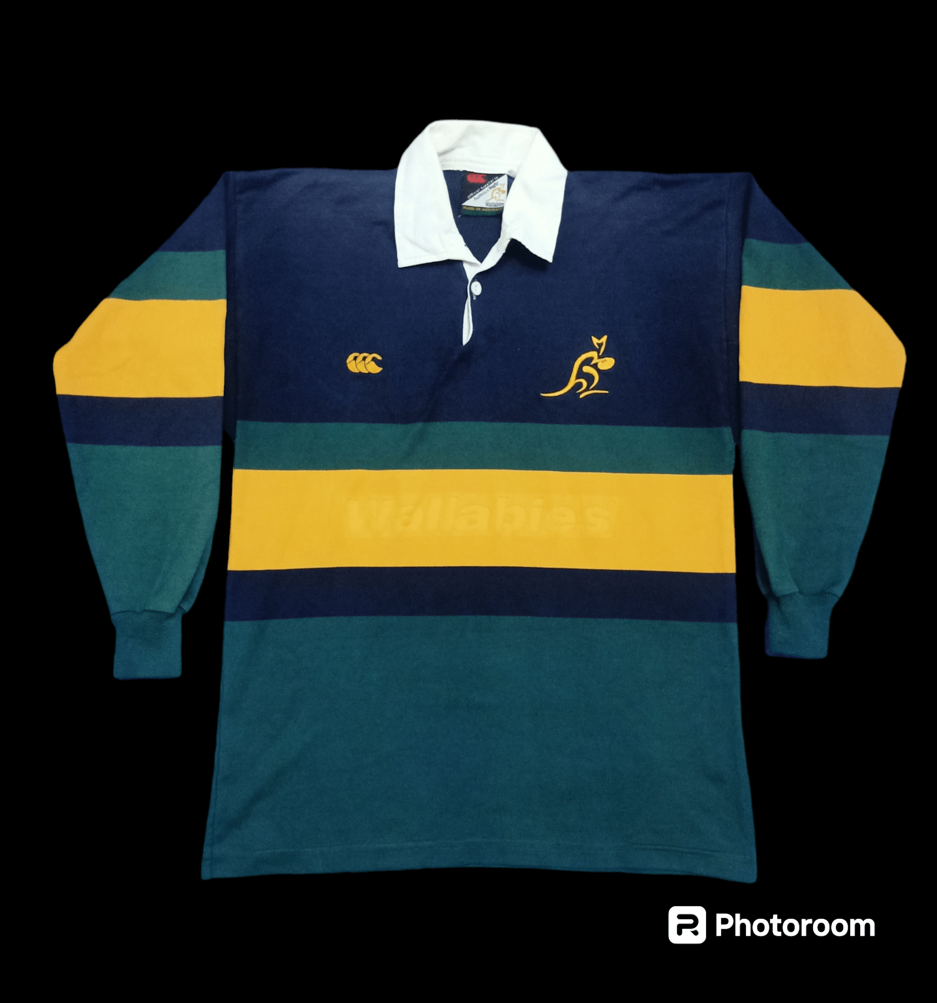 Canterbury of New Zealand 2001 Canterbury Australia Wallabies Supporter's Jersey Size US M / EU 48-50 / 2 - 2 Thumbnail