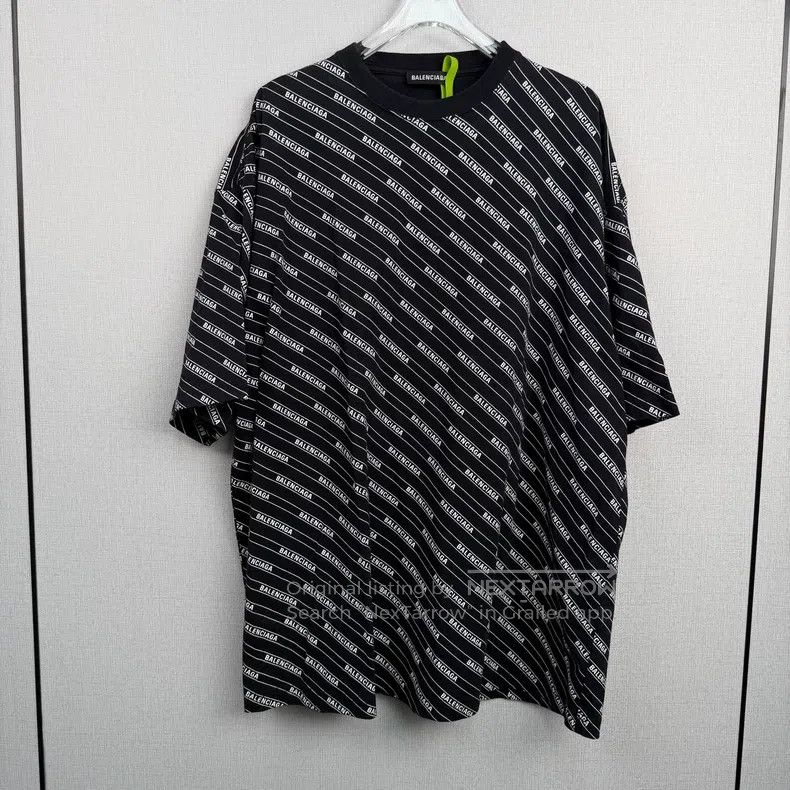 Balenciaga Balenciaga Diagonal Full Logo Short Sleeve Size US XL / EU 56 / 4 - 1 Thumbnail