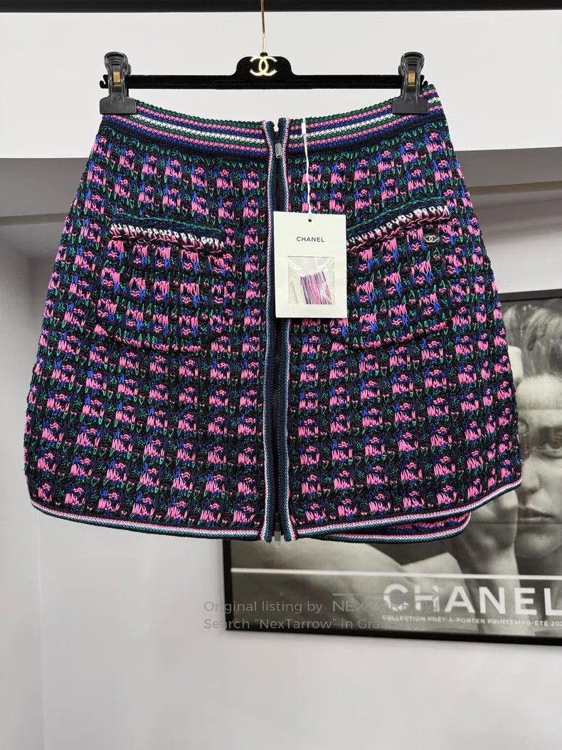 Chanel Chanel Colourful braided skirt Size 26" / US 2 / IT 38 - 1 Thumbnail