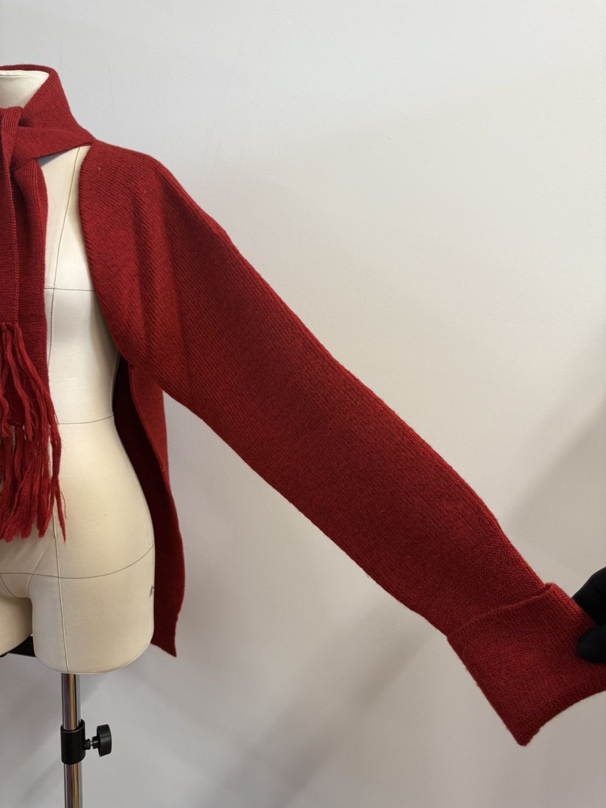 Maison Margiela MAISON MARGIELA SS17 100% Wool Scarf-Neck Cardigan — Size L Size L / US 10 / IT 46 - 5 Thumbnail