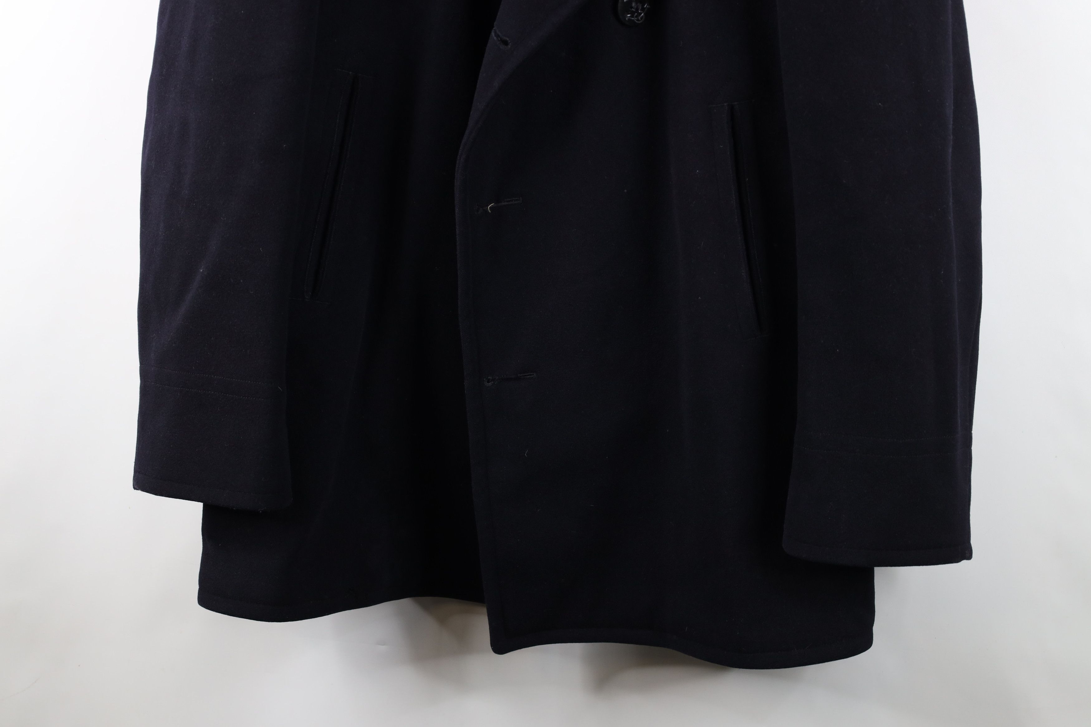Vintage Vintage 50s USGI US Navy Kersey Wool Peacoat Jacket Blue USA Size US XXL / EU 58 / 5 - 3 Thumbnail