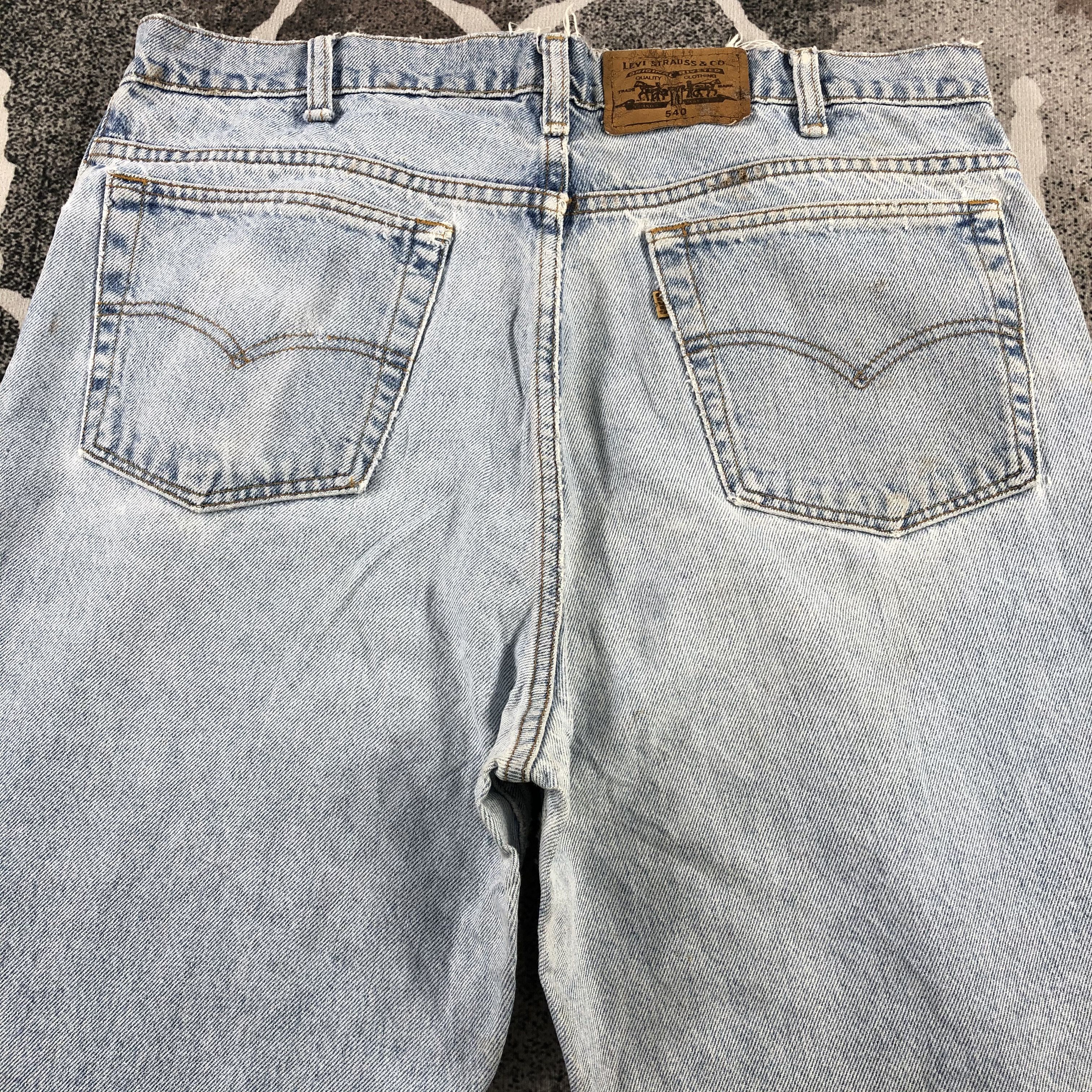 Levi's Vintage 90s Levis 540 Jeans Medium Wash Denim KJ936 Size US 36 / EU 52 - 4 Thumbnail