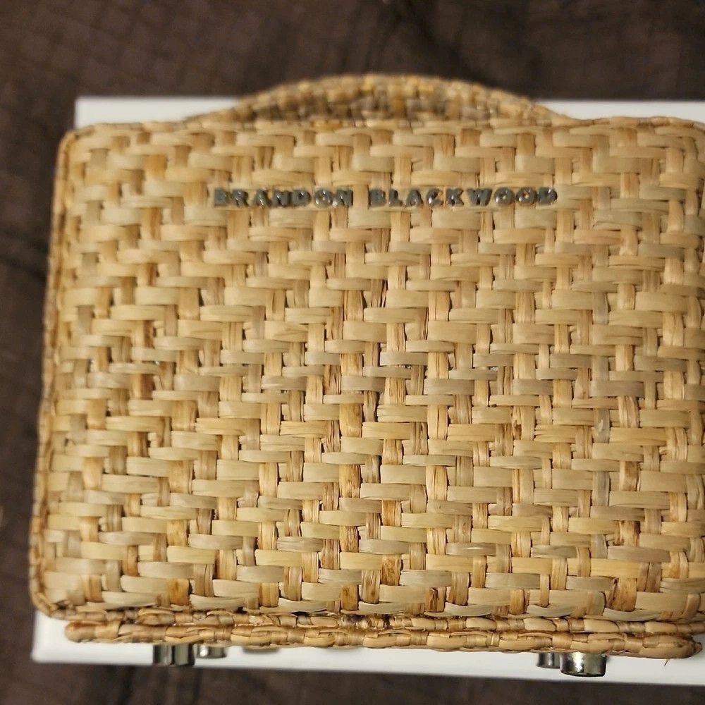 Brandon Blackwood Brandon Blackwood Natural Woven Handbag strap included Size ONE SIZE - 1 Thumbnail