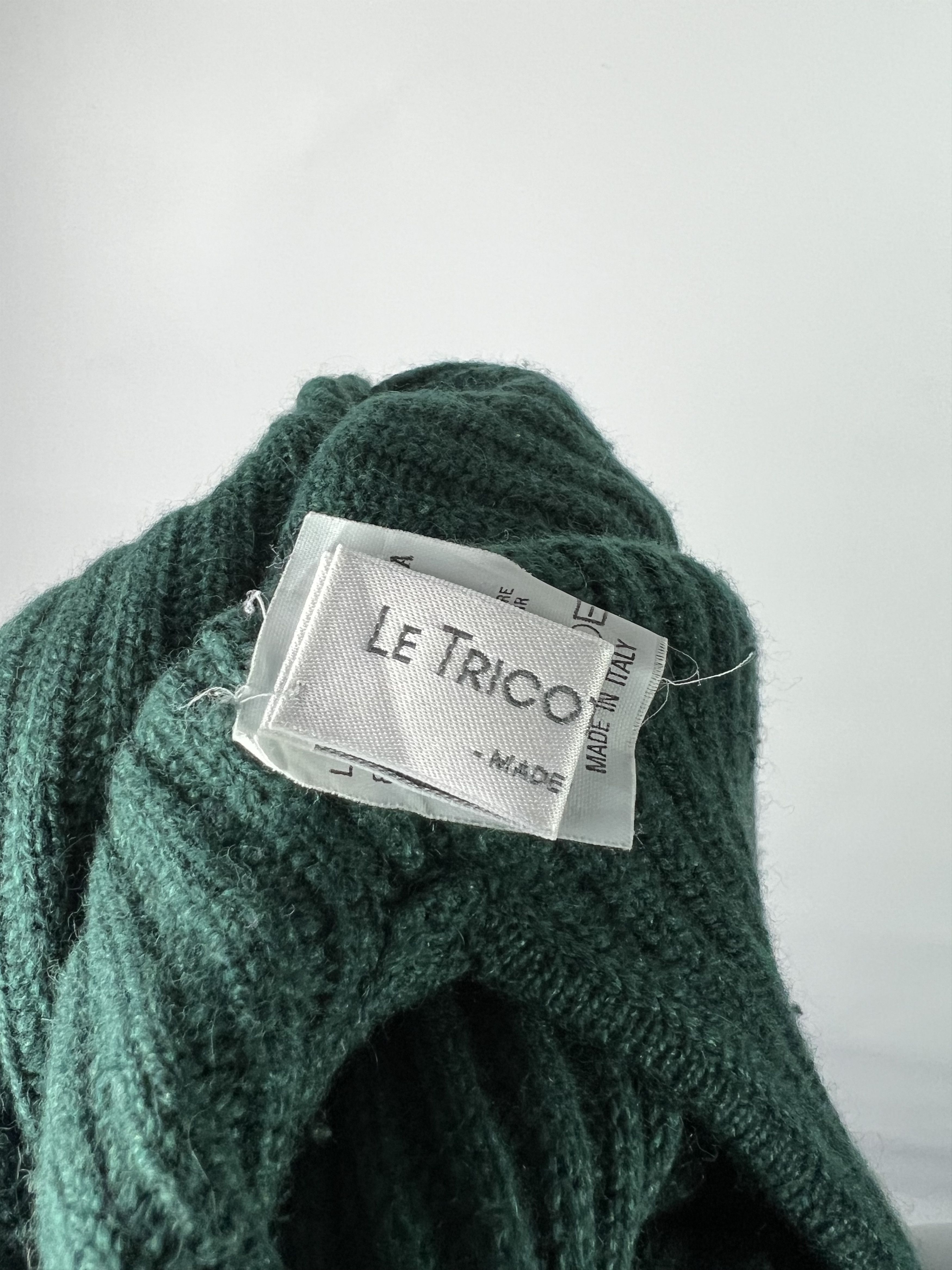 Other Le Tricot Longhin Perugia Turtleneck Ribbed Sweater Knitted Size S / US 4 / IT 40 - 4 Thumbnail