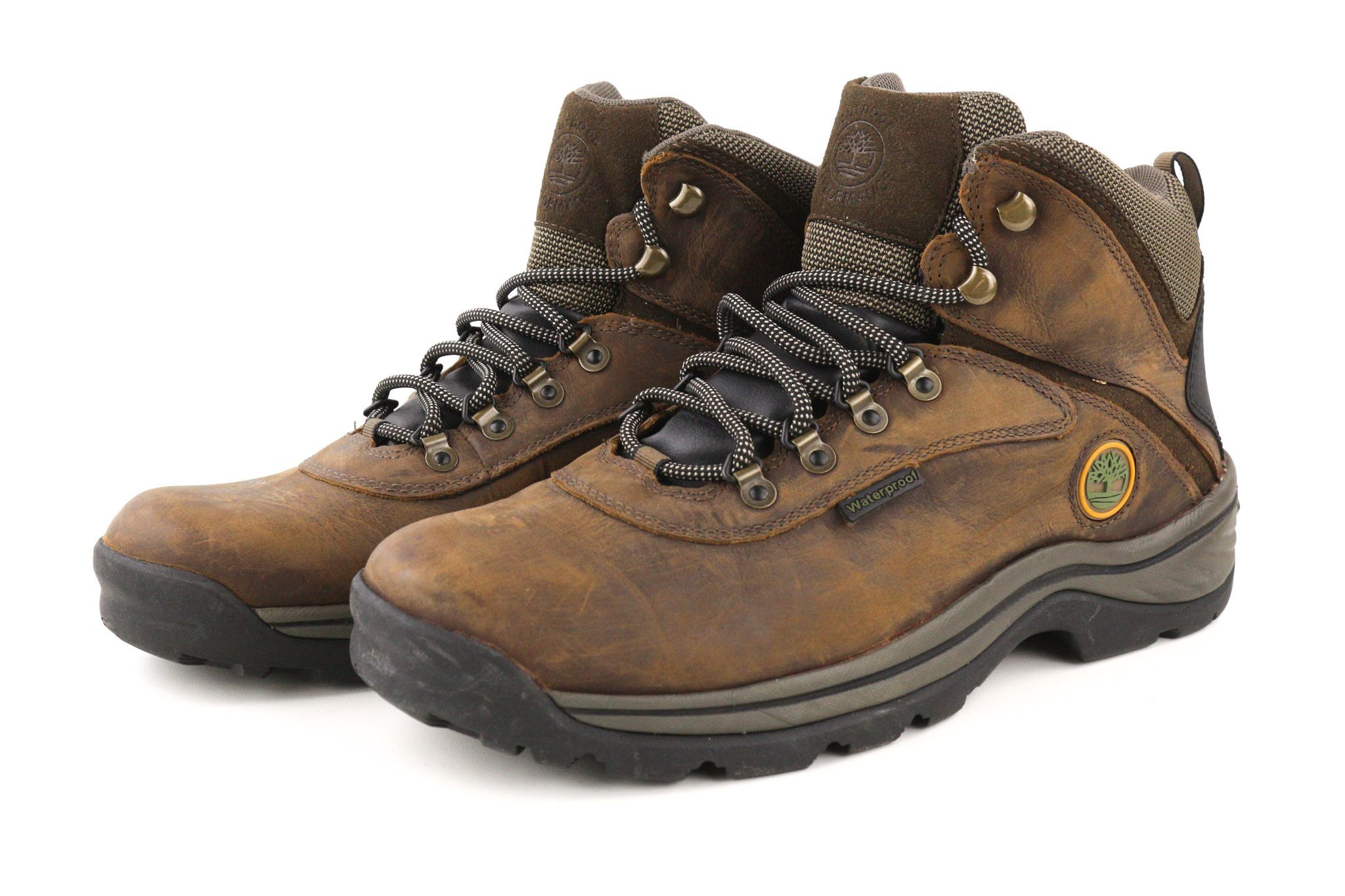 Timberland 12135-A5946 EU44 Brown Leather High Top Laced Shoes 80565 Size US 11 / EU 44 - 2 Thumbnail