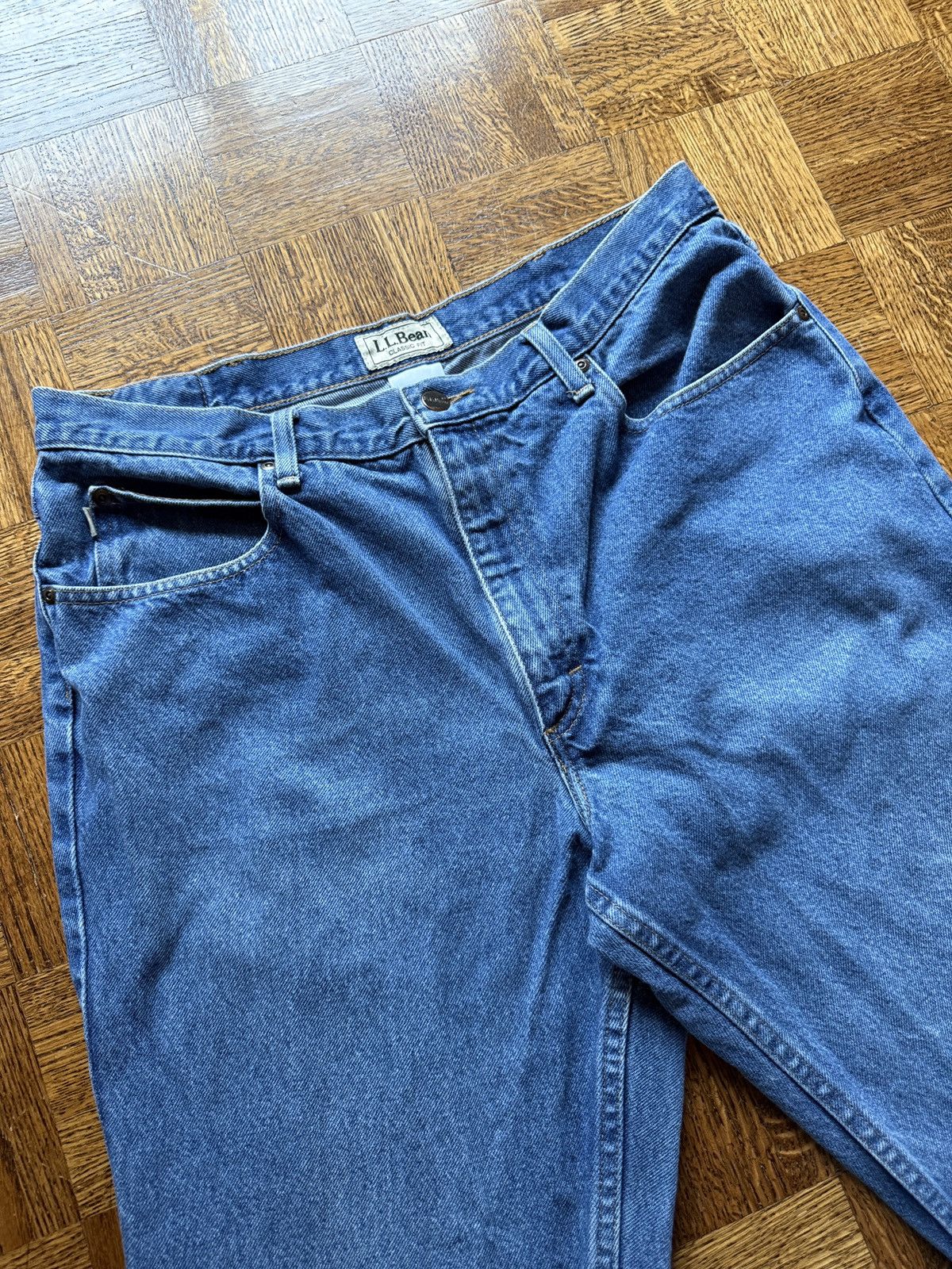 L.L. Bean Vintage L.L. Bean Classic Fit Denim Jeans Size US 37 - 4 Thumbnail